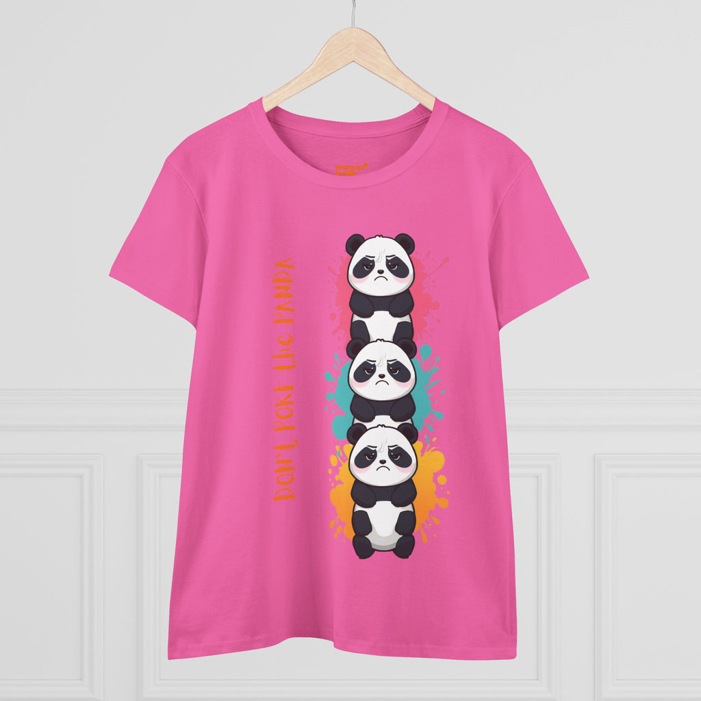 Don't Poke the Panda Women's T-Shirt | Cute Panda Stack Graphic Tee