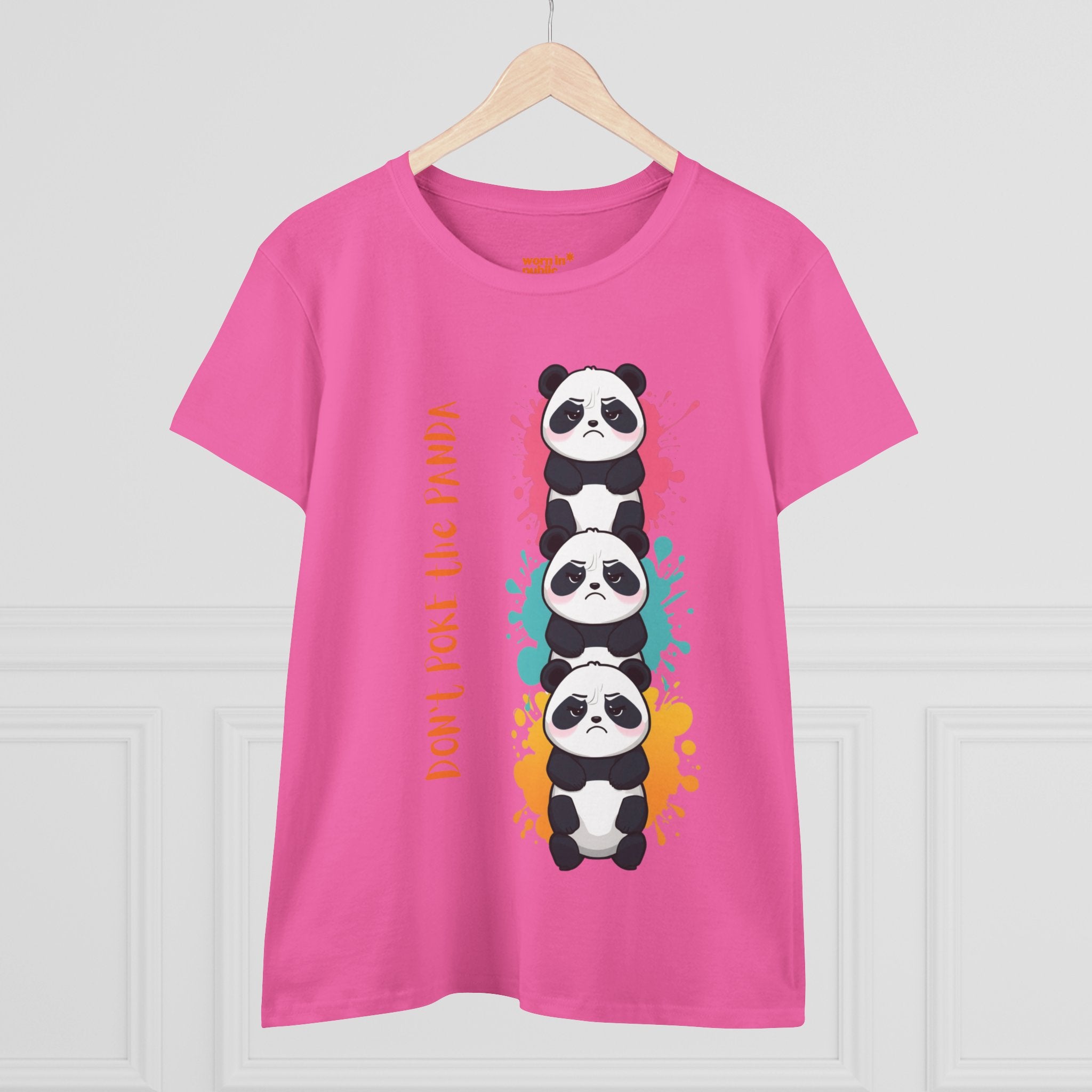 Don't Poke the Panda Women's T-Shirt | Cute Panda Stack Graphic Tee