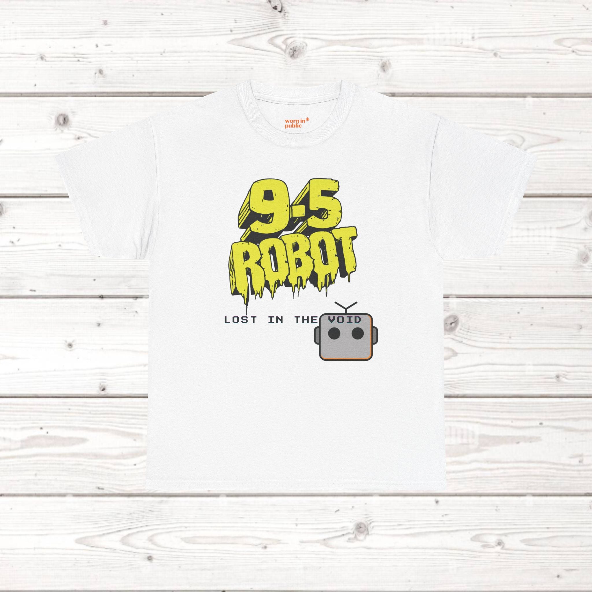 9-5 Roboter Unisex Graphic Tee | Lost in the Void existentielles T-Shirt