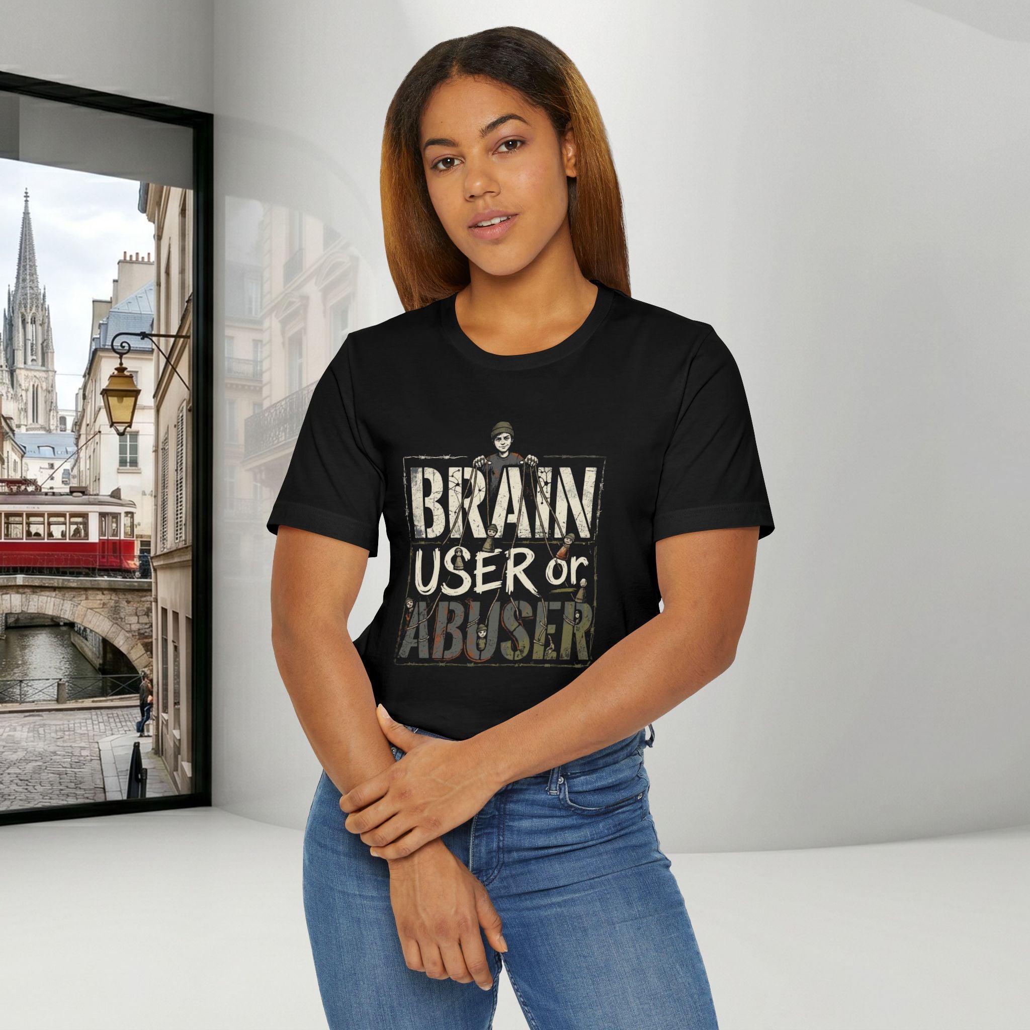 Brain User or Abuser Women's T-Shirt — 'Choose to See' Awareness Tee