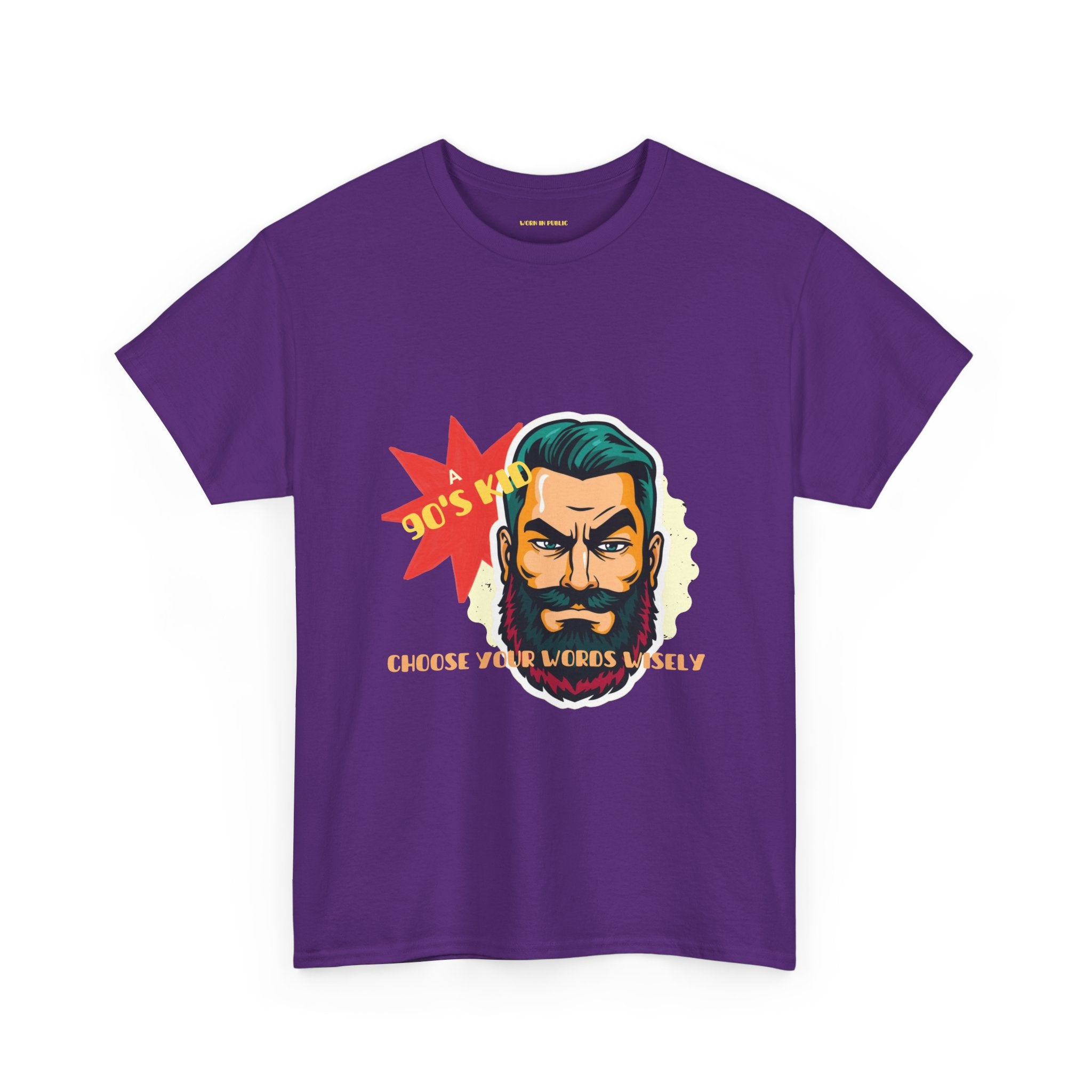 Born in the 90's comes with a beard T-Shirt | Tee for real Men