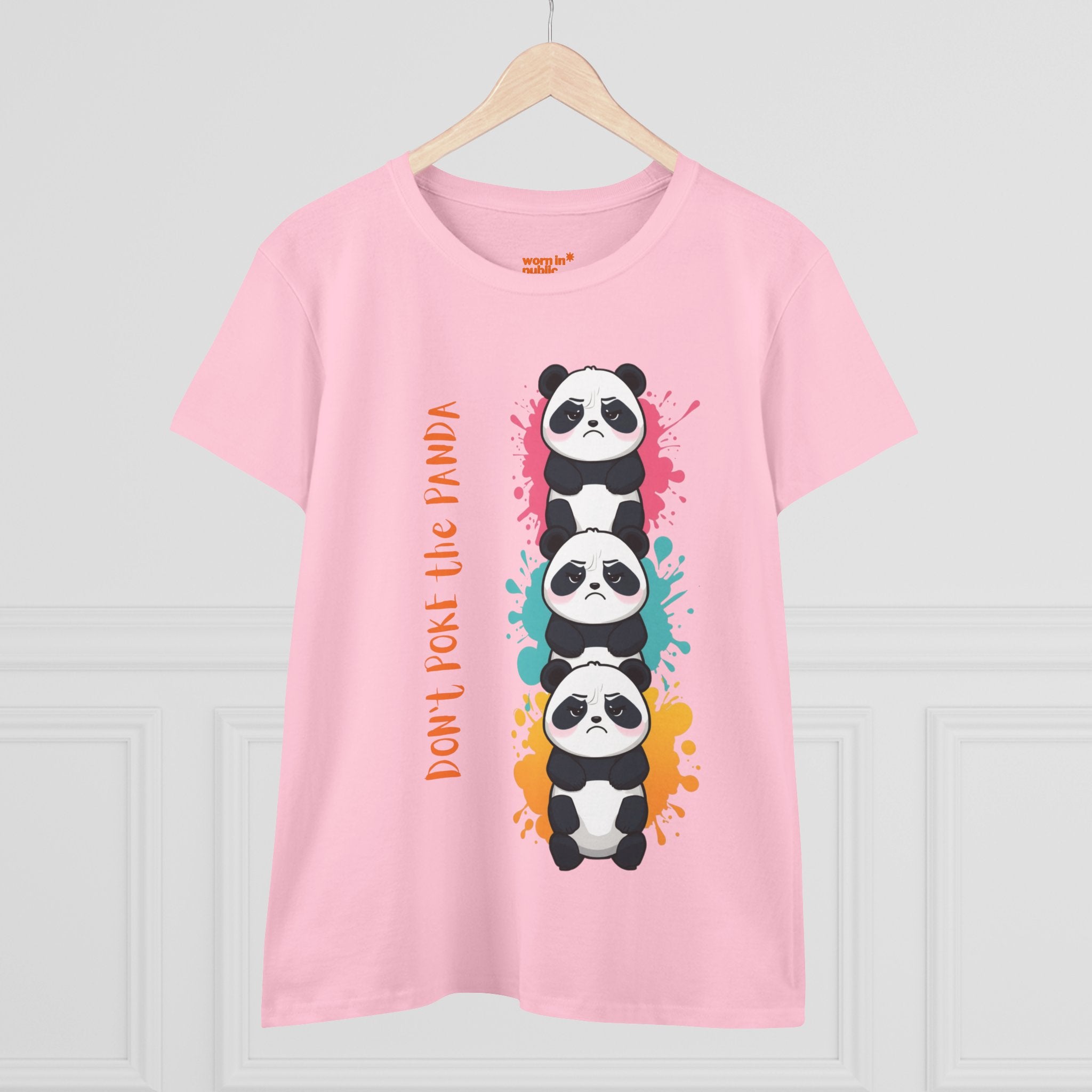 Don't Poke the Panda Women's T-Shirt | Cute Panda Stack Graphic Tee