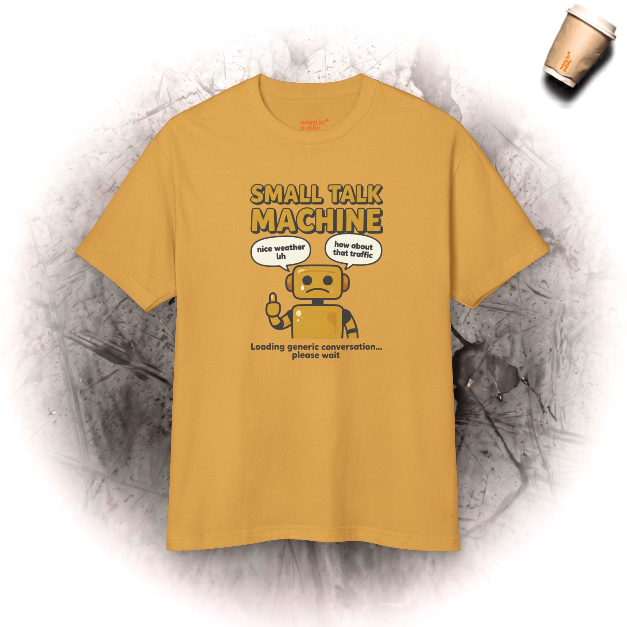 Small Talk Machine Unisex T-Shirt | Lustiges Introvertierten-Geschenk Grafik-T-Shirt