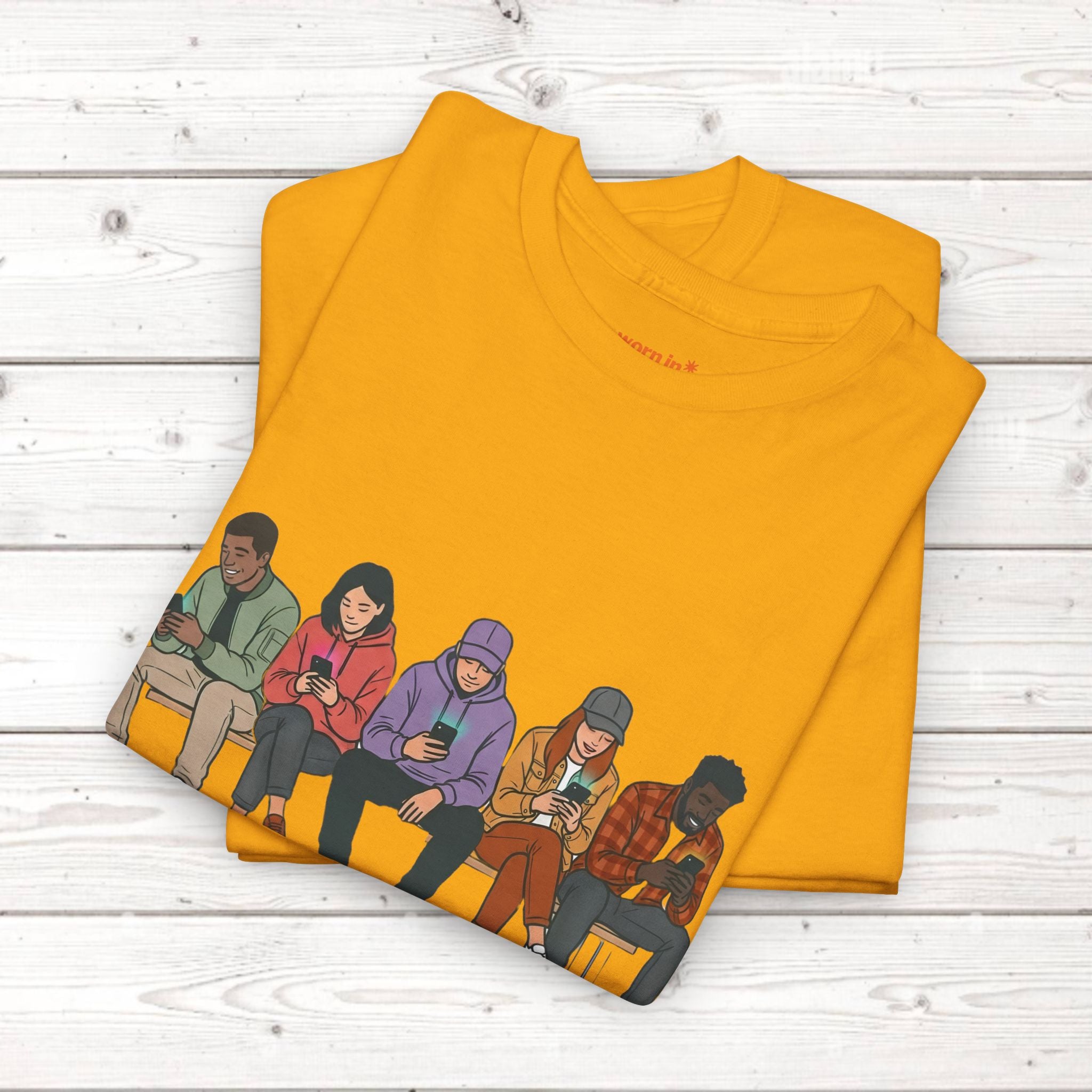 Connected Friends Graphic Tee – Casual Unisex Crewneck Shirt