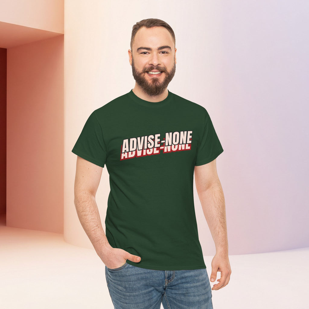 Advise None | Retro Slanted Unisex Graphic Tee