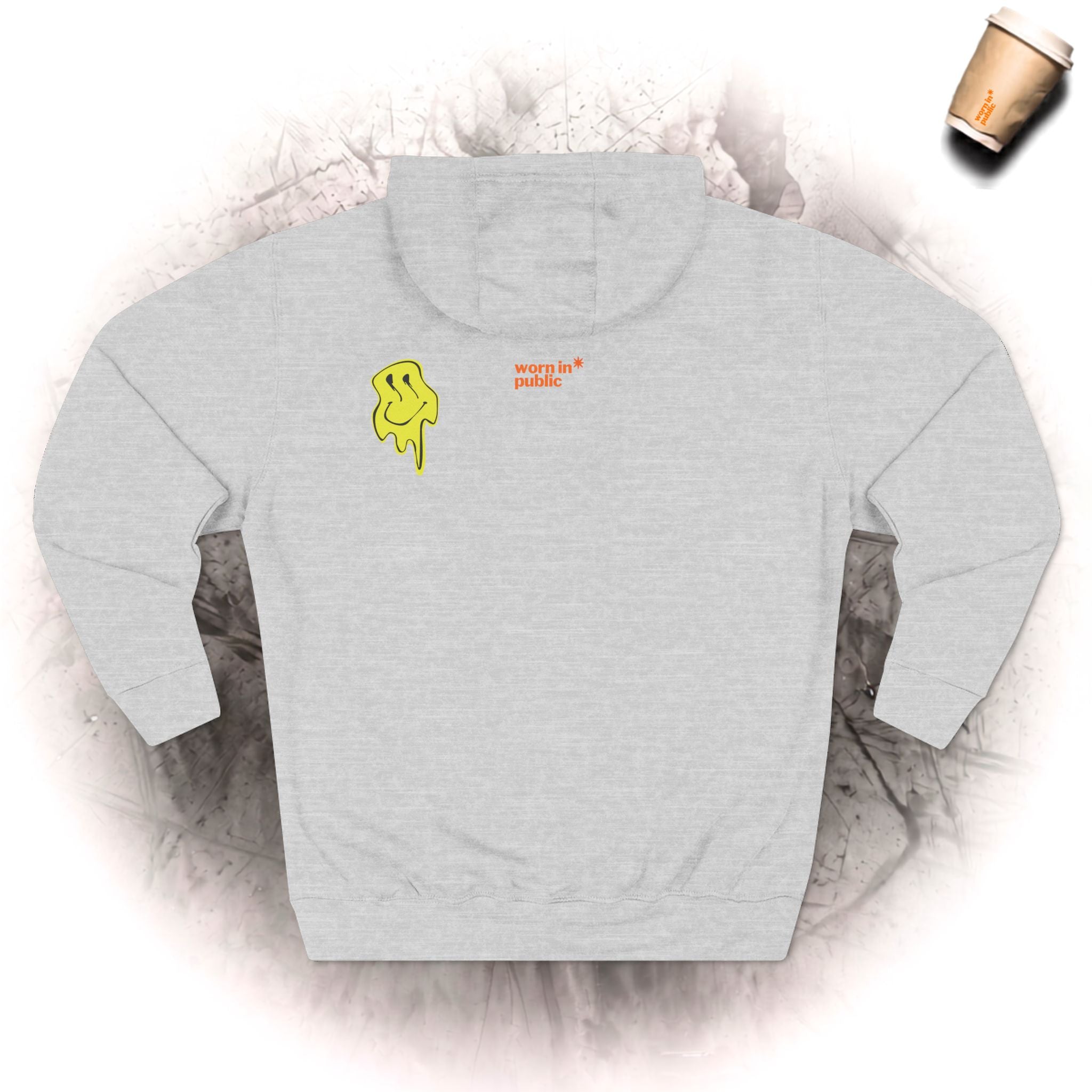 No Bro, Don't Bother Hoodie | Melting Smile Graphic Fleece Pullover