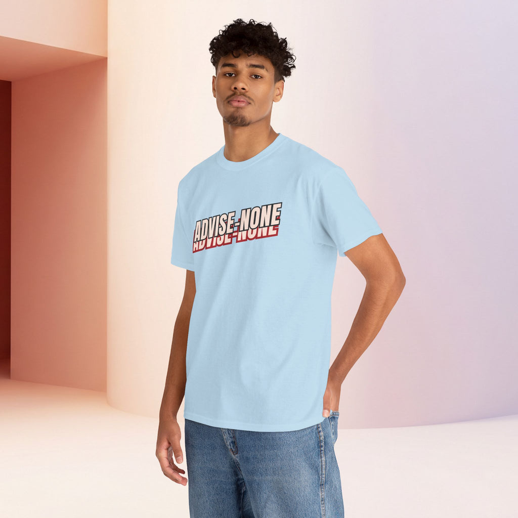 Advise None | Retro Slanted Unisex Graphic Tee