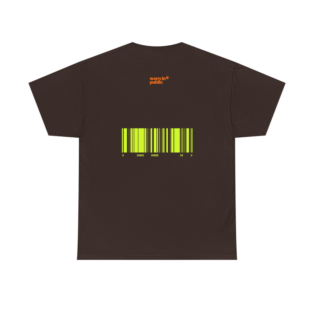 Luxuries of Life Neon Abstract Wave T-Shirt | Barcode Graphic Tee