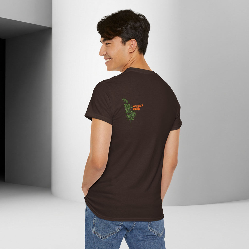 Unisex Botanical Tee — "Feel Free to Be Bored" Graphic T-Shirt