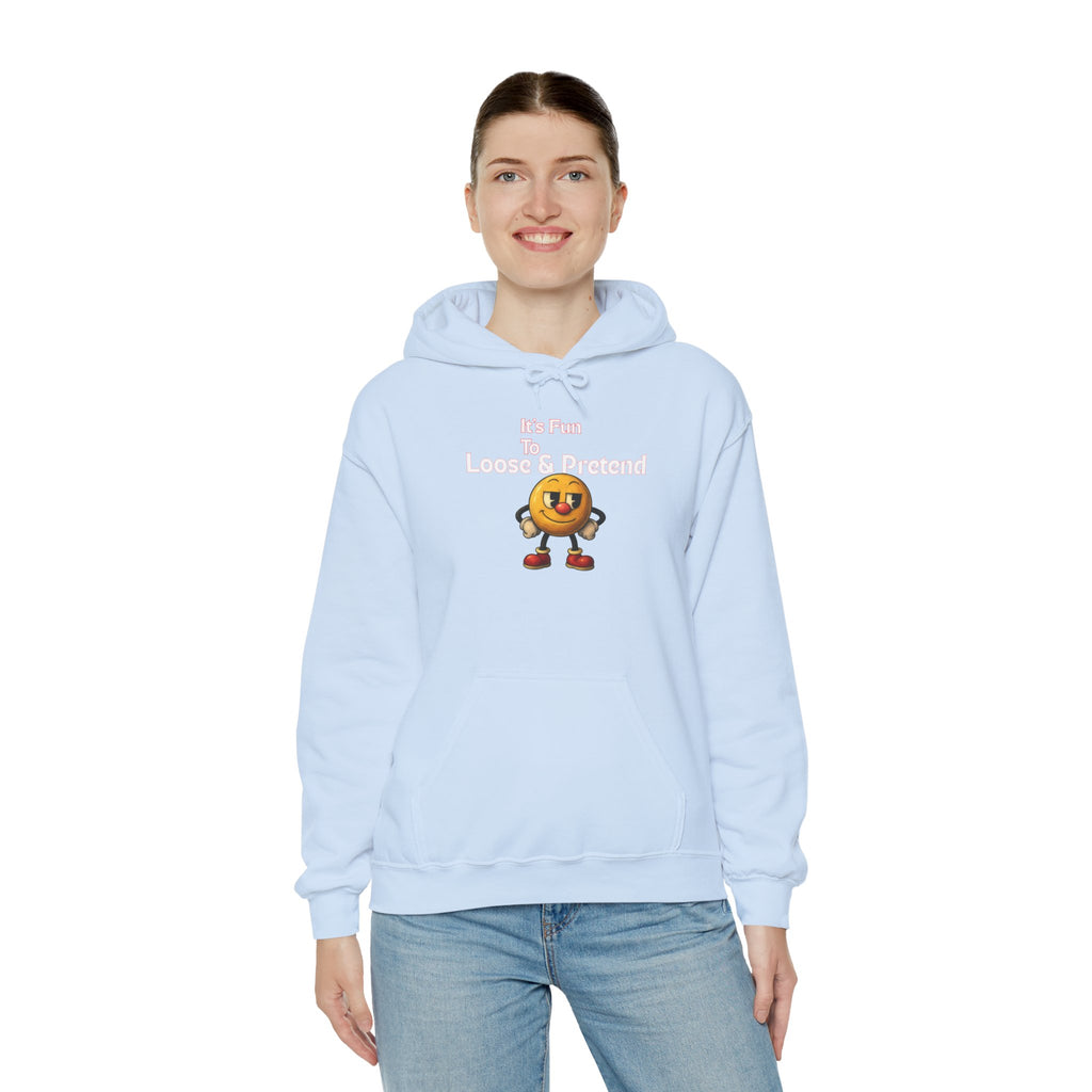 It's Fun to Loose & Pretend Hoodie | Smiley Emoji Graphic Sweatshirt