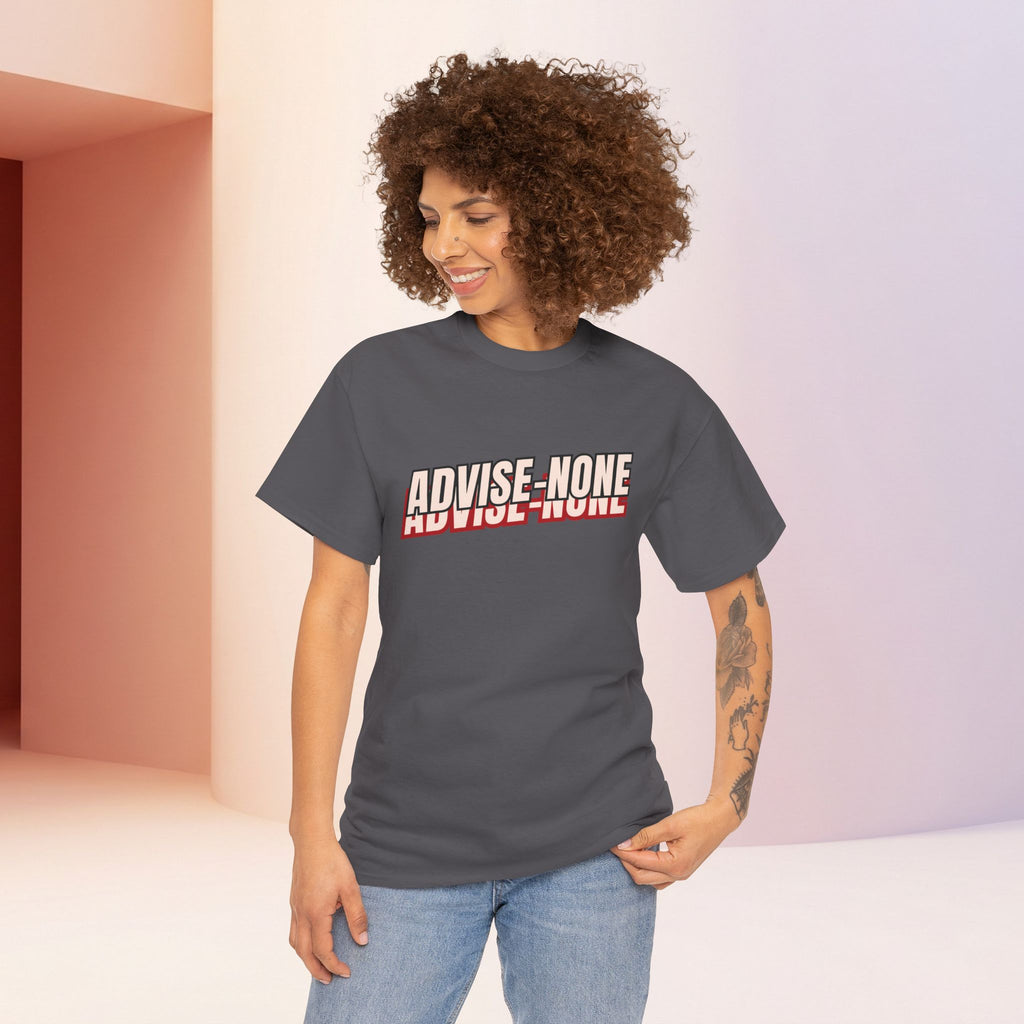 Advise None | Retro Slanted Unisex Graphic Tee