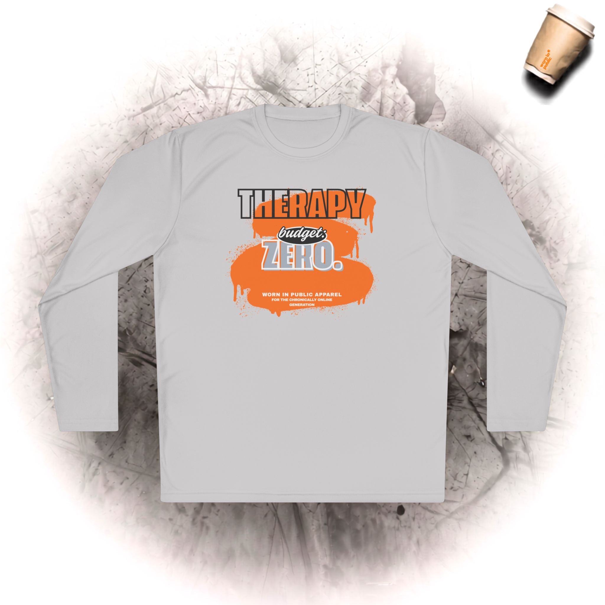 Therapiebudget Null Langarmshirt | Lustiges Shirt mit Mental Health Humor