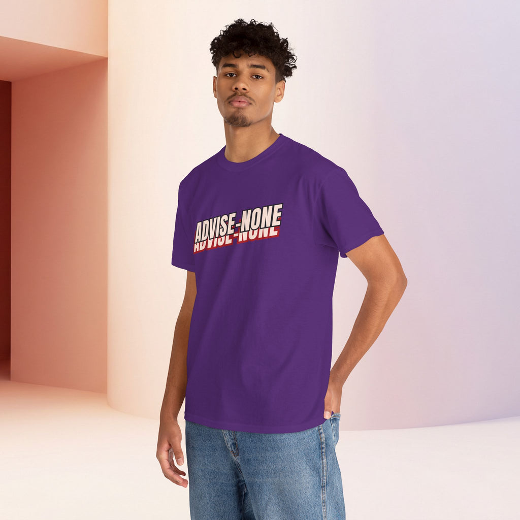 Advise None | Retro Slanted Unisex Graphic Tee