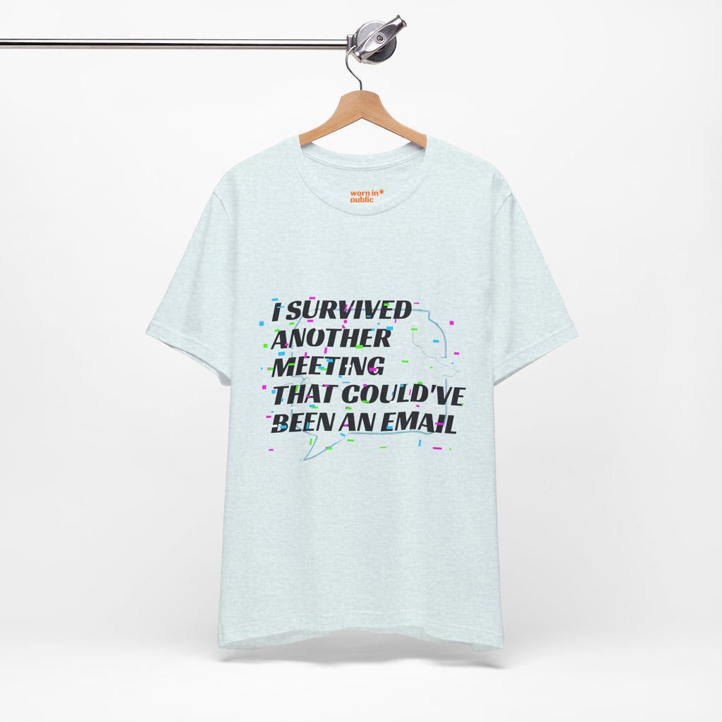 I Survived Another Meeting That Could've Been an Email T-Shirt | Funny Office Humor Tee