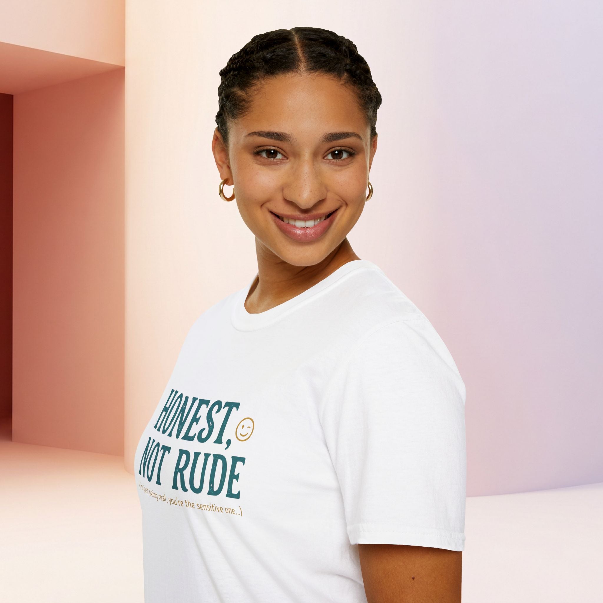 Honest Not Rude | Funny Sarcastic Unisex Graphic Tee for Real Talk