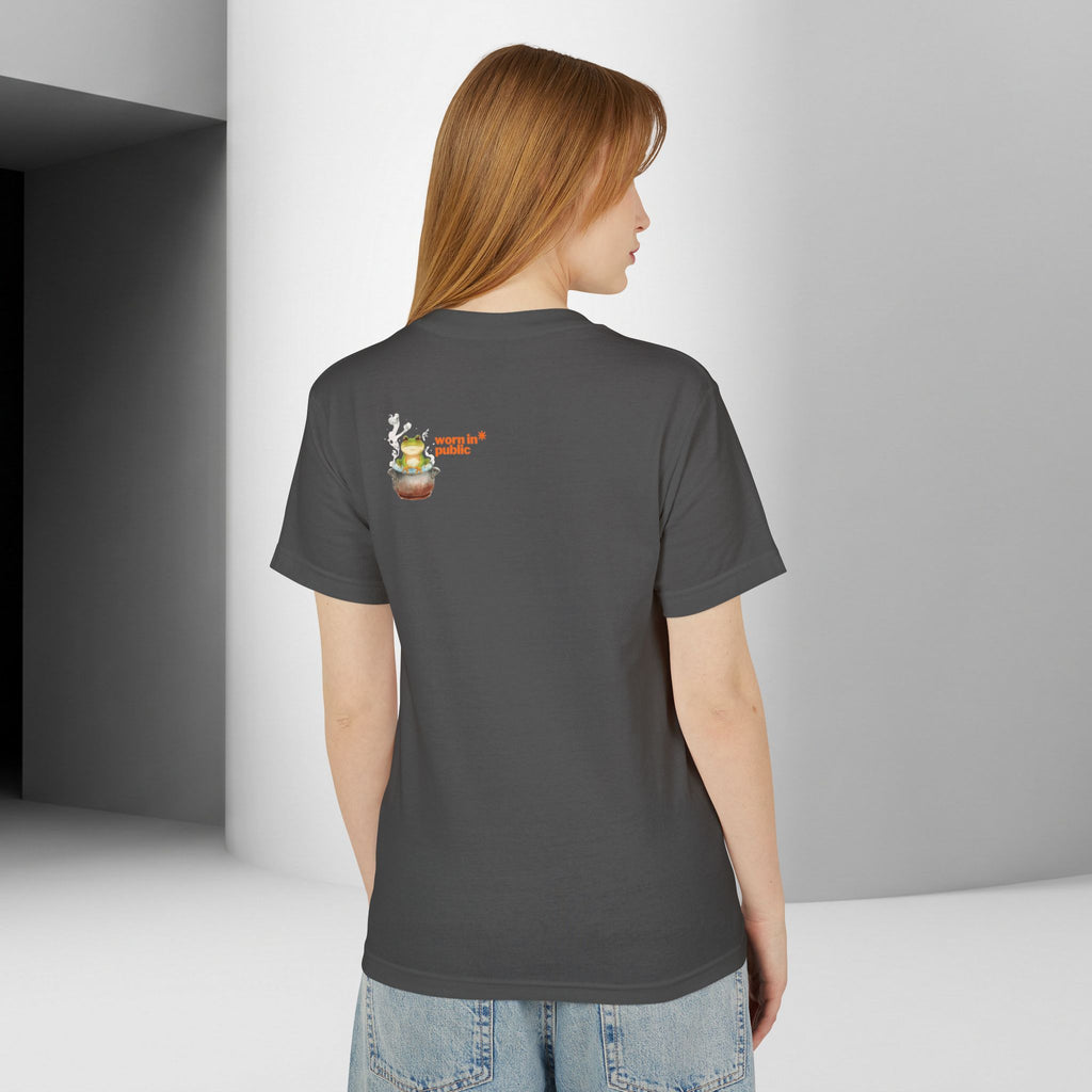 Graphic Unisex Tee — 'We Are Just The Frog in the Boiling Water' Funny Frog Shirt