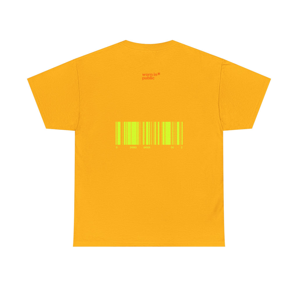 Luxuries of Life Neon Abstract Wave T-Shirt | Barcode Graphic Tee