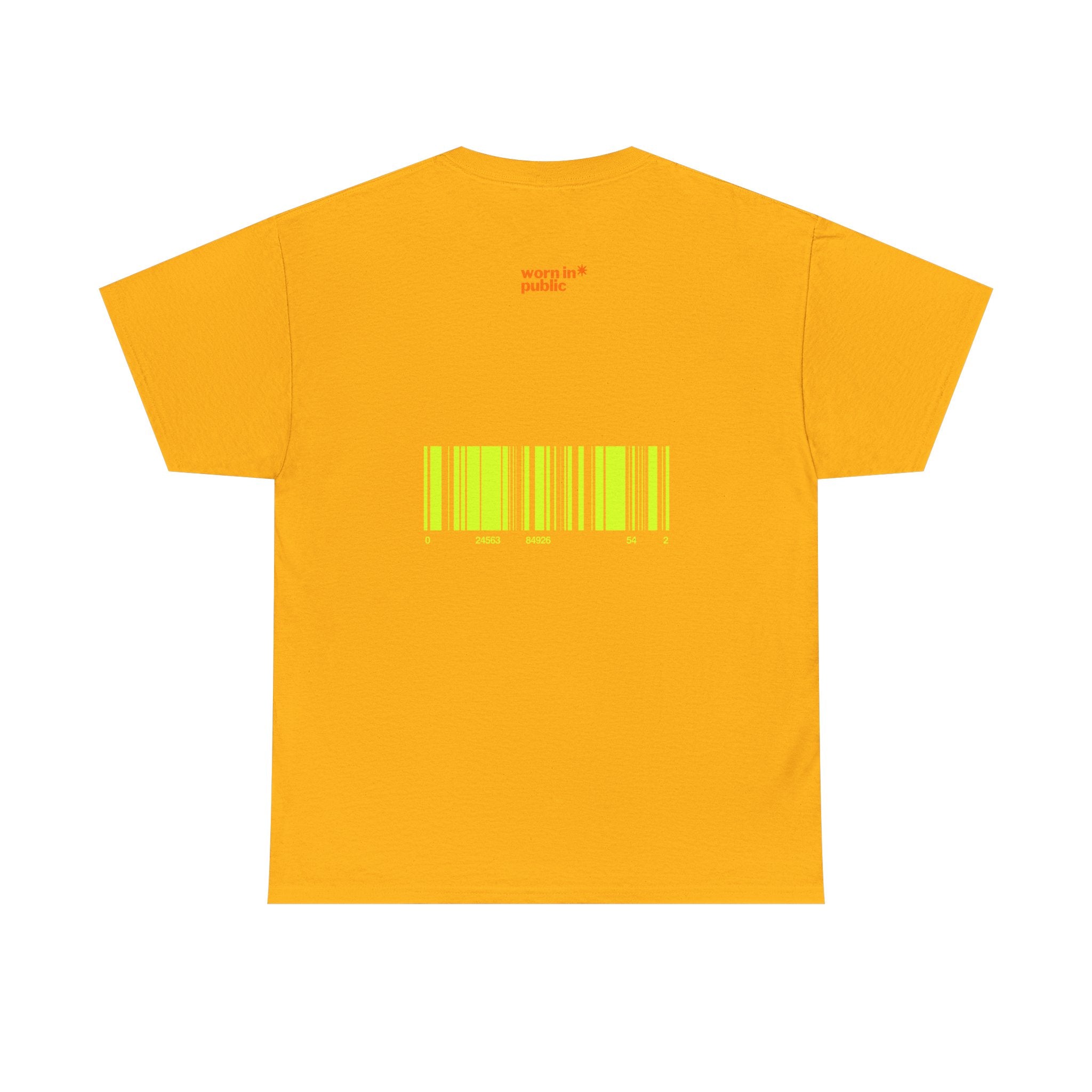 Luxuries of Life Neon Abstract Wave T-Shirt | Barcode Graphic Tee