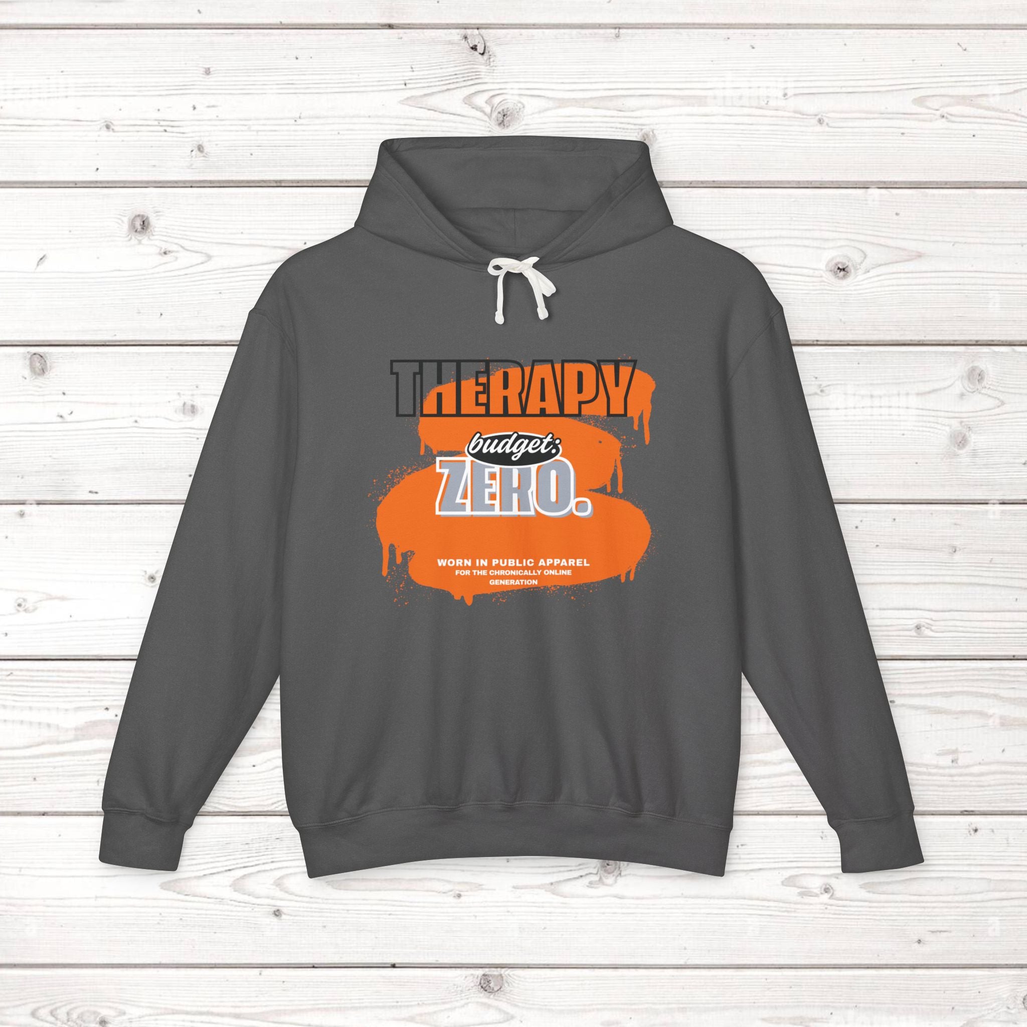 Therapy Budget Zero Hoodie | Funny Mental Health Humor Pullover