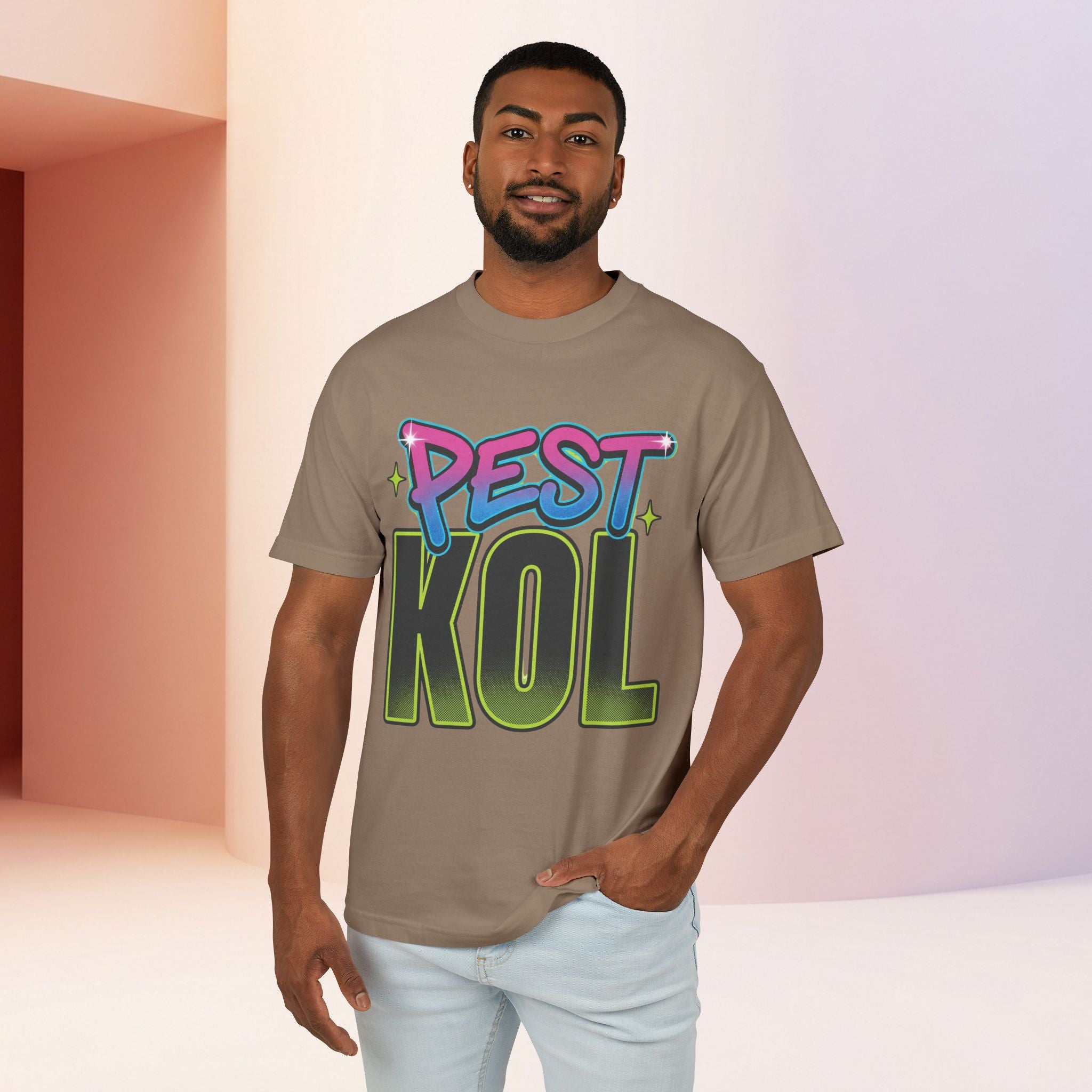 Pest Kol | Retro Unisex Streetwear Graphic Tee with Bold Lettering