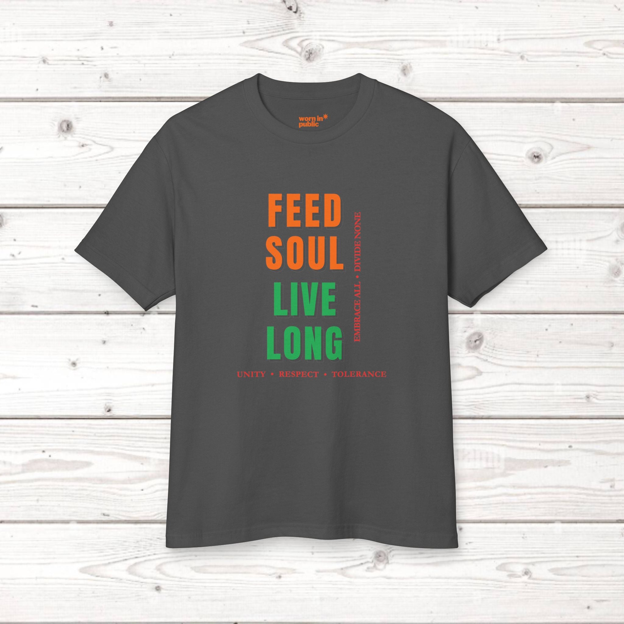 Feed Soul Live Long | Retro Unity Unisex Graphic Tee
