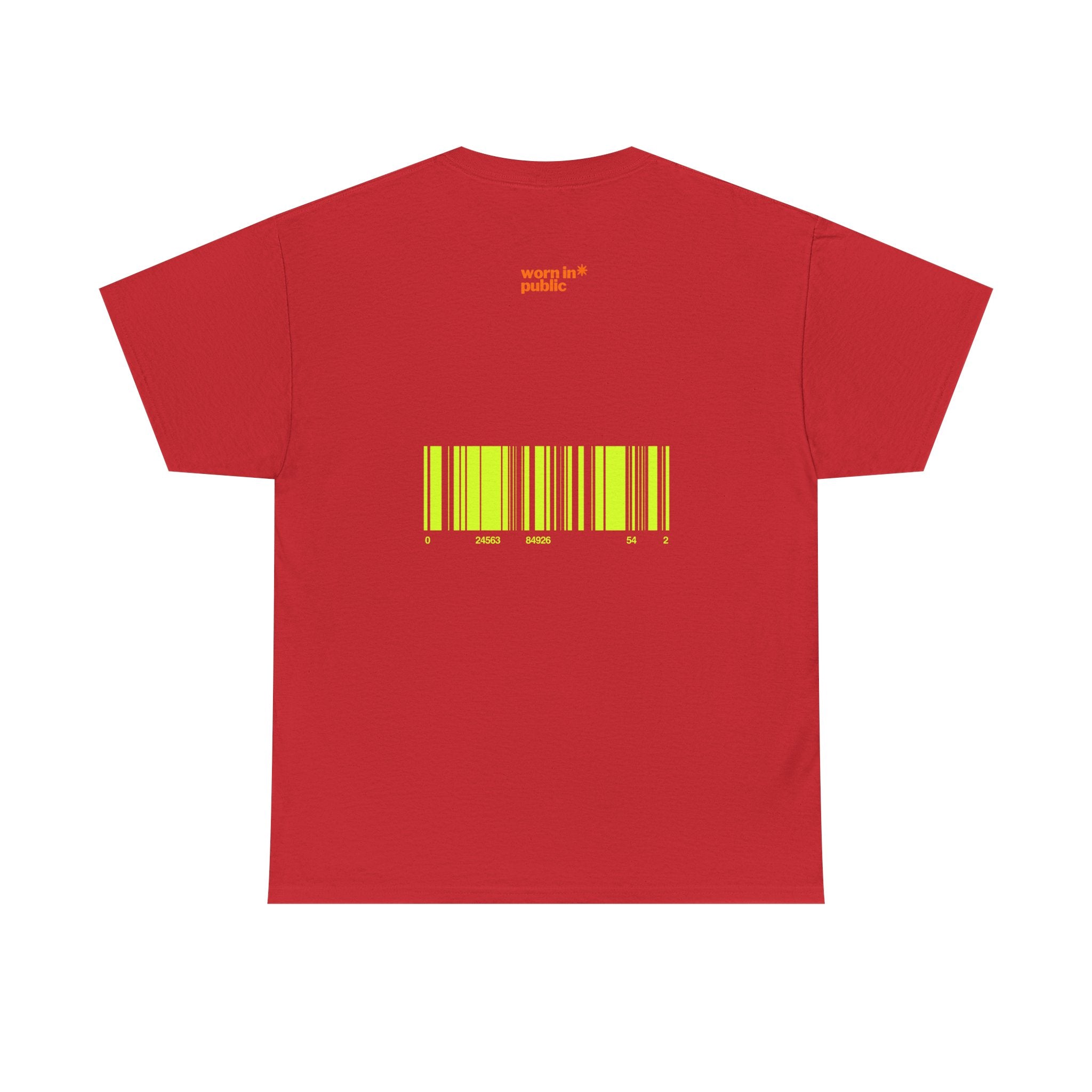 Luxuries of Life Neon Abstract Wave T-Shirt | Barcode Graphic Tee