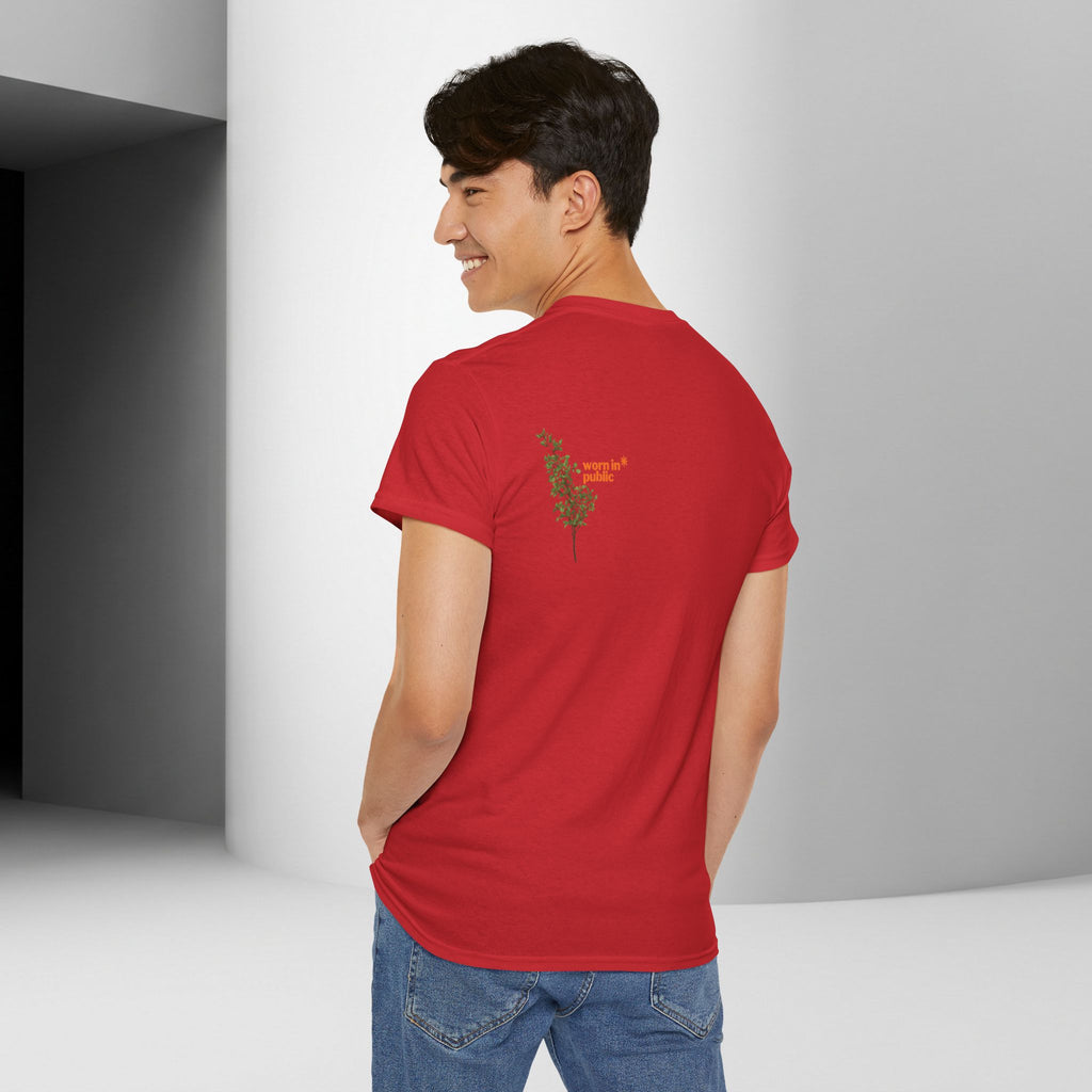 Unisex Botanical Tee — "Feel Free to Be Bored" Graphic T-Shirt