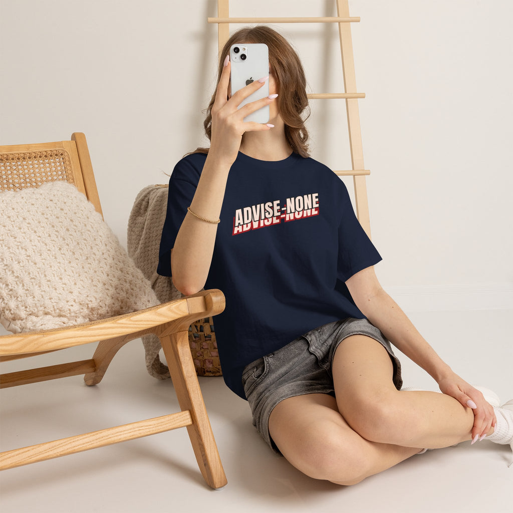 Advise None | Retro Slanted Unisex Graphic Tee