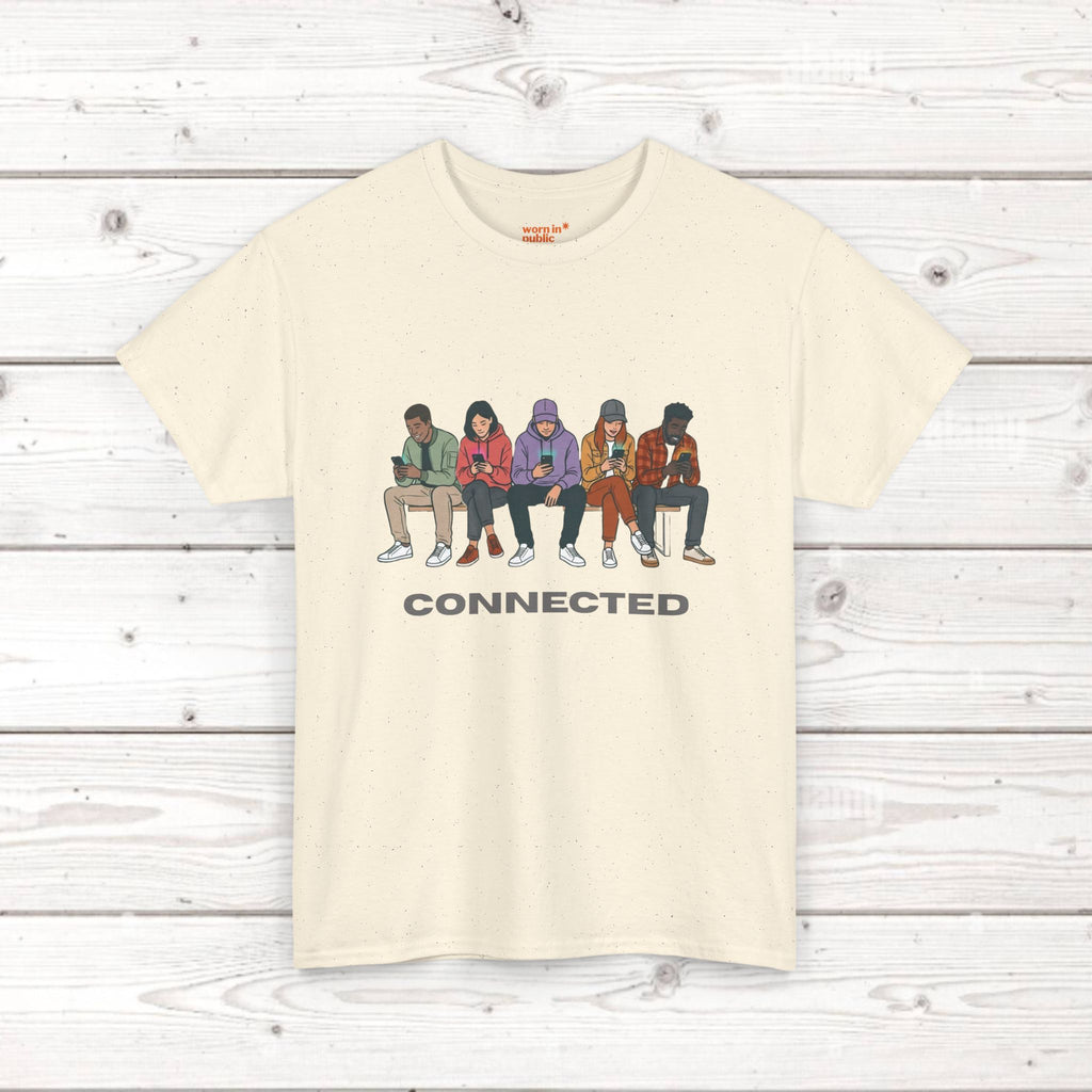 Connected Friends Graphic Tee – Casual Unisex Crewneck Shirt
