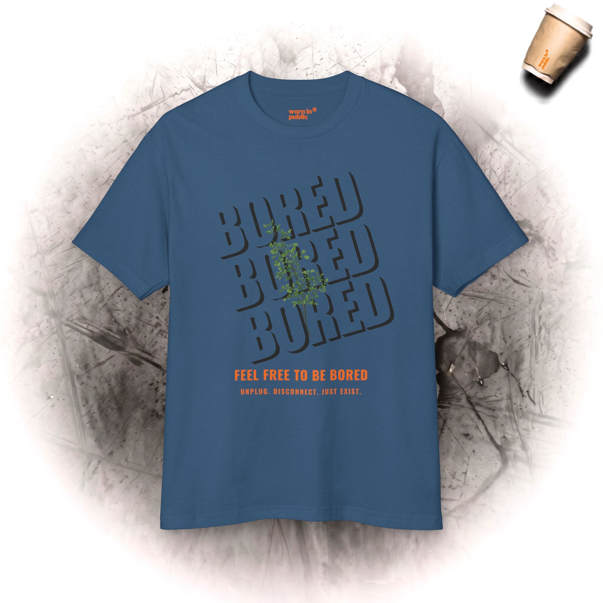 Feel Free to Be Bored | Unisex Botanical Graphic Tee