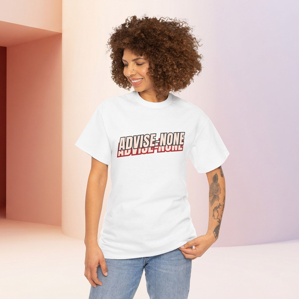 Advise None | Retro Slanted Unisex Graphic Tee