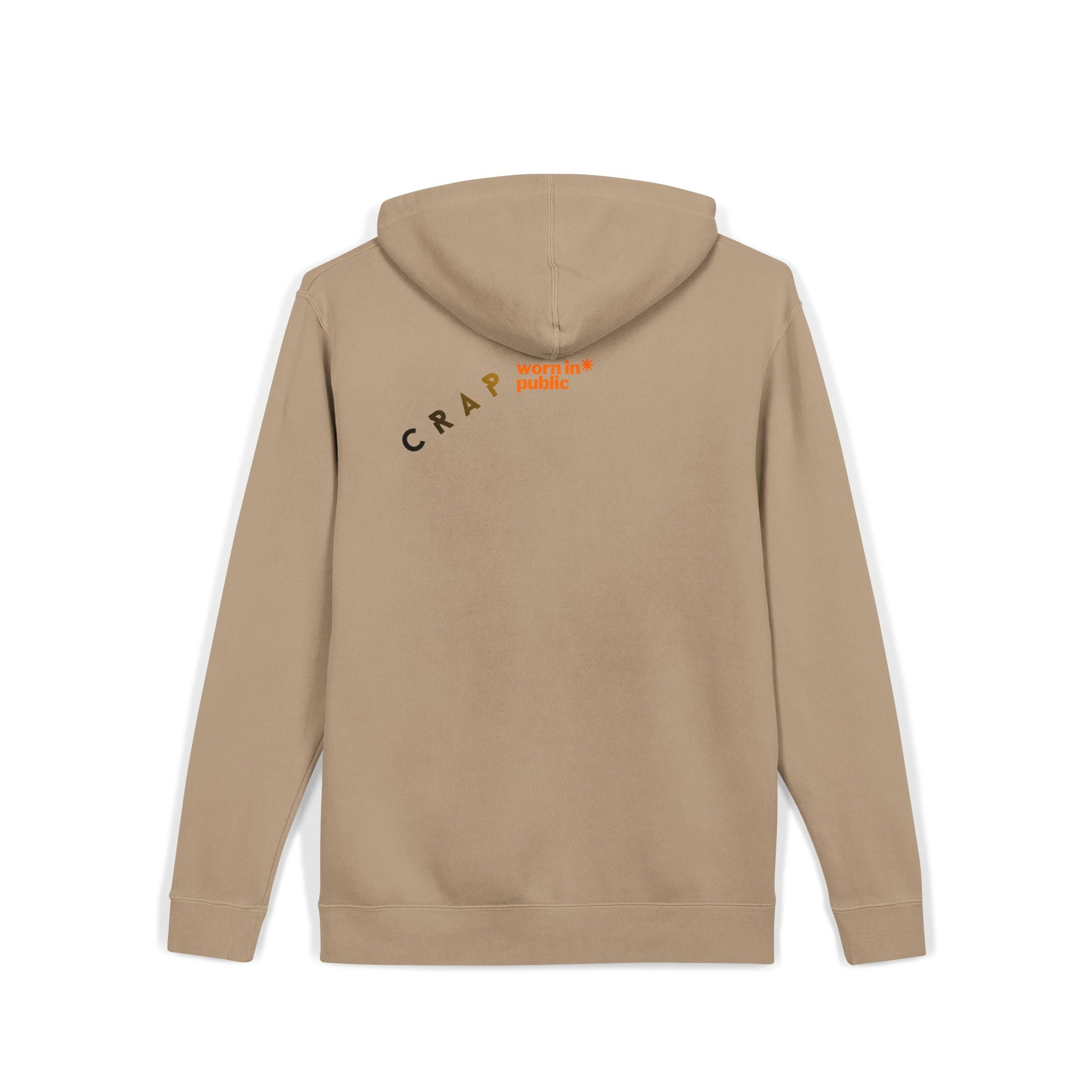 Fashion SHITS Hoodie | Minimal 'Crate' Graphic Pullover in Vintage Wash
