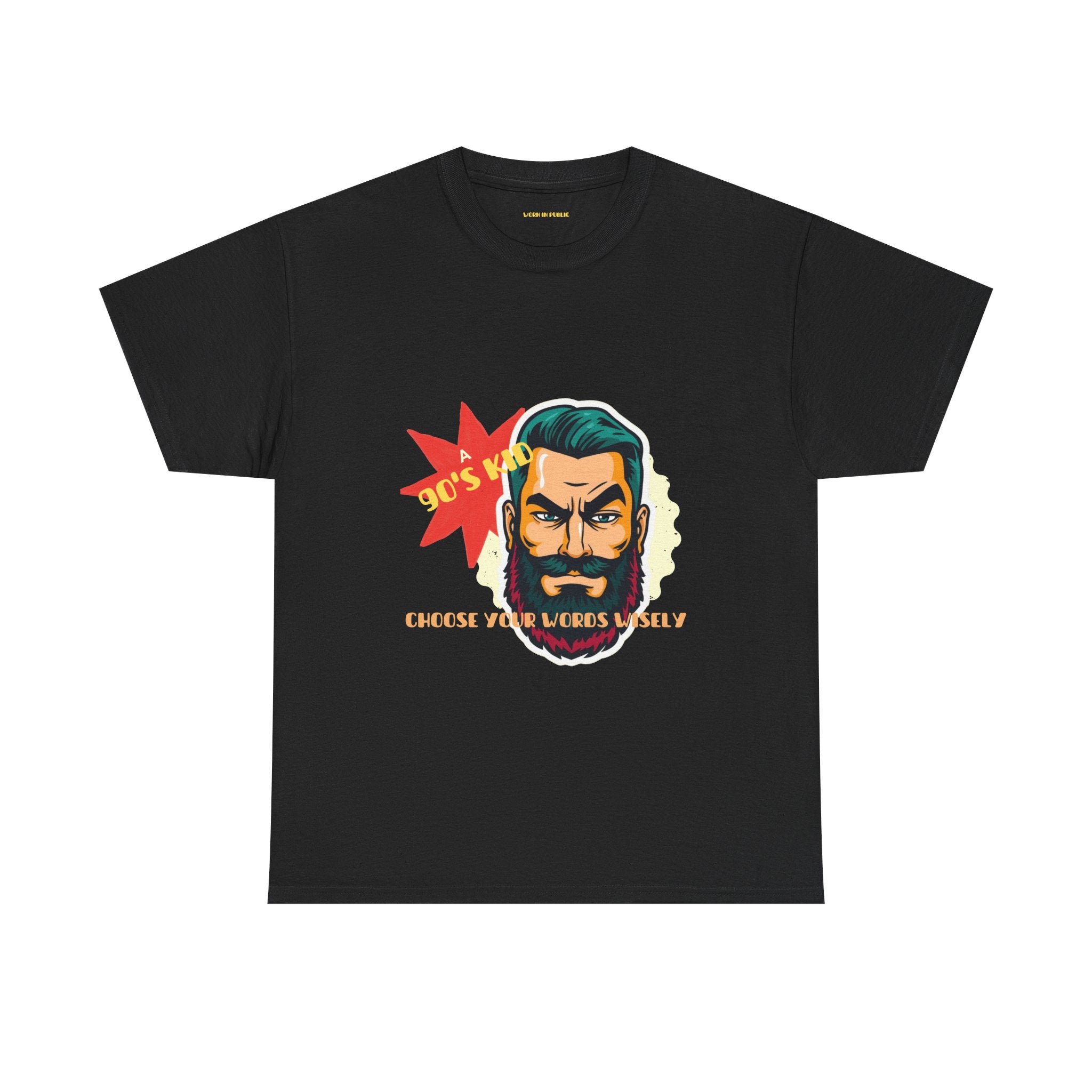 Born in the 90's comes with a beard T-Shirt | Tee for real Men