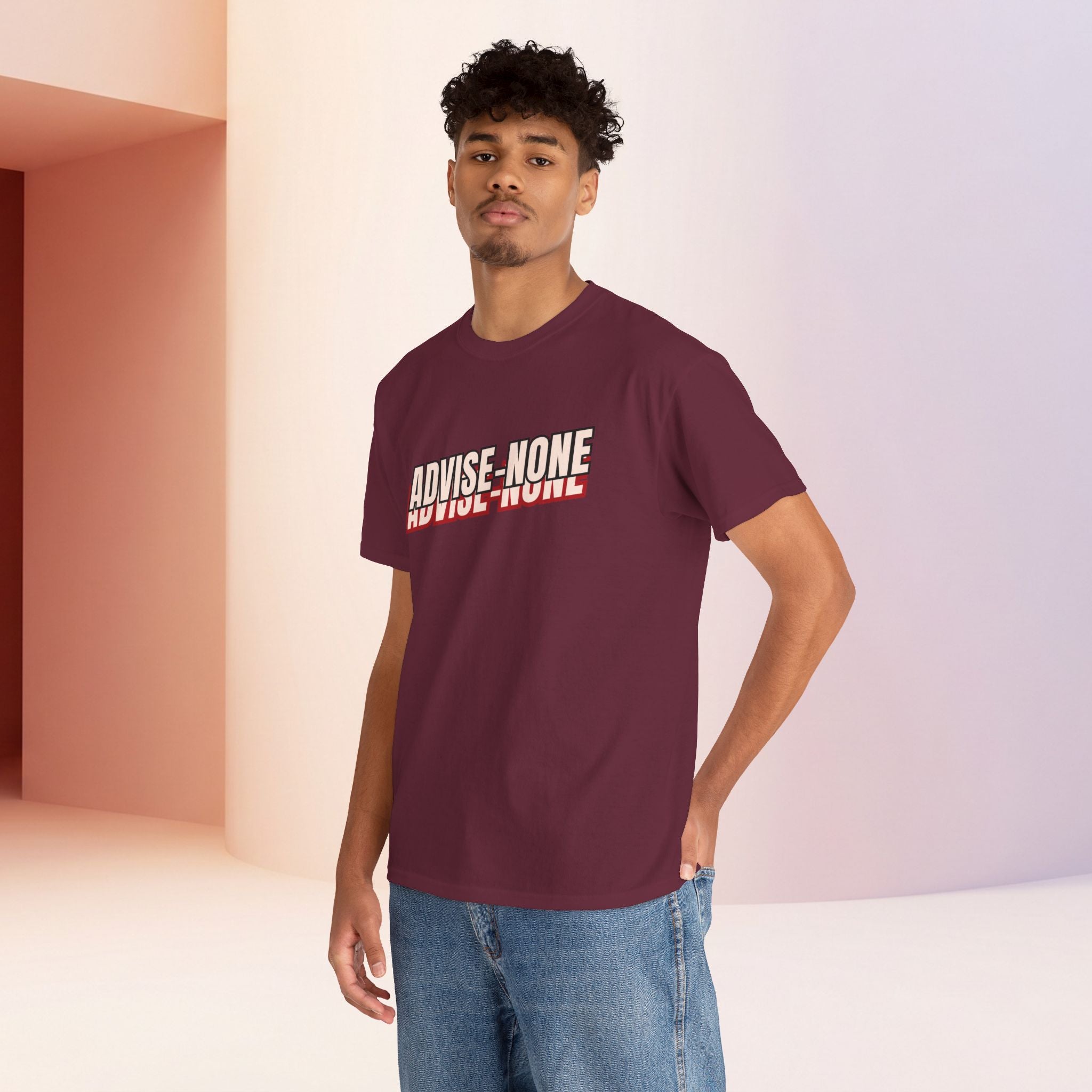 Advise None | Retro Slanted Unisex Graphic Tee
