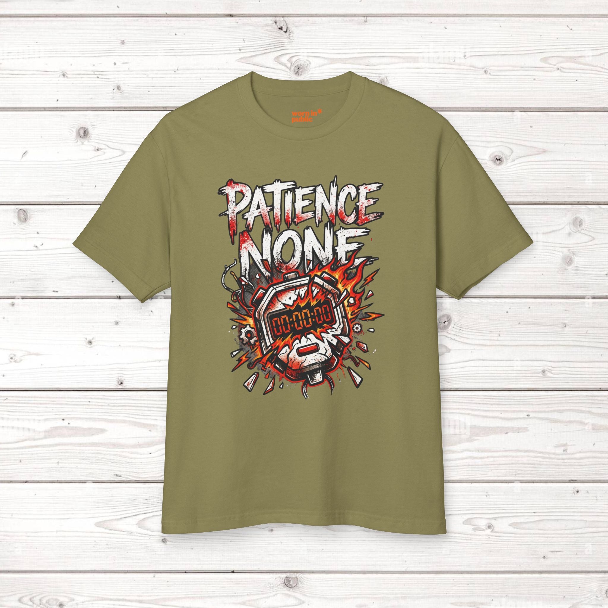 Patience None | Bomb Timer Streetwear Graphic Tee