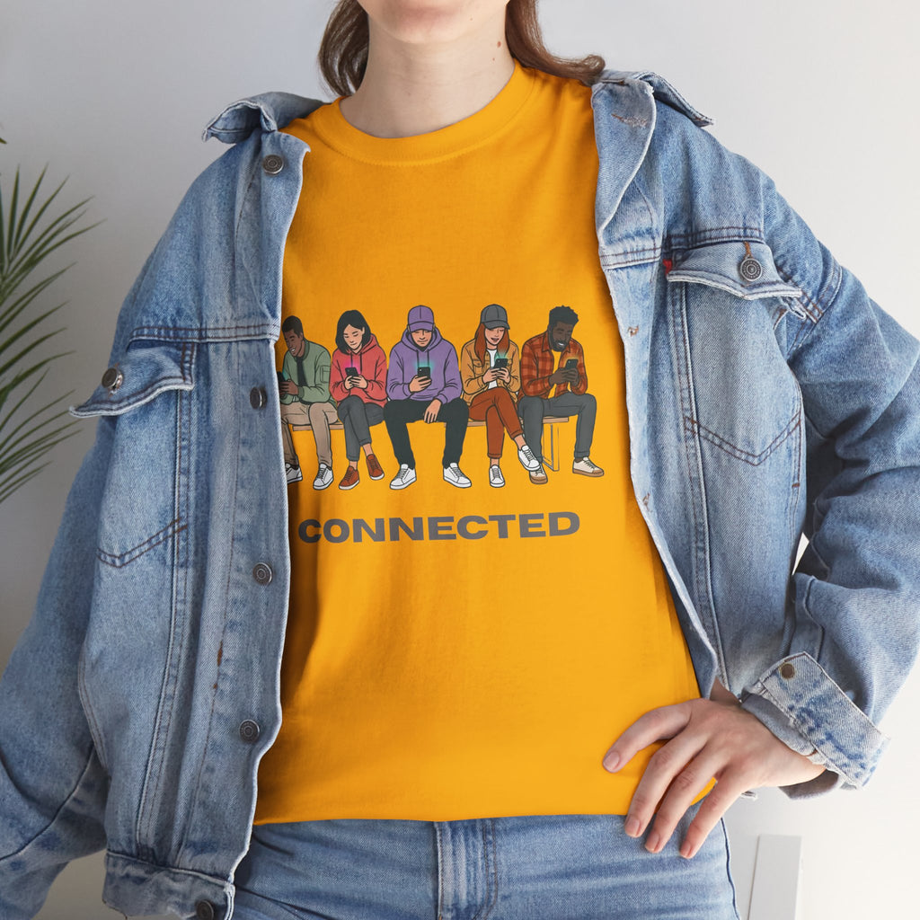 Connected Friends Graphic Tee – Casual Unisex Crewneck Shirt