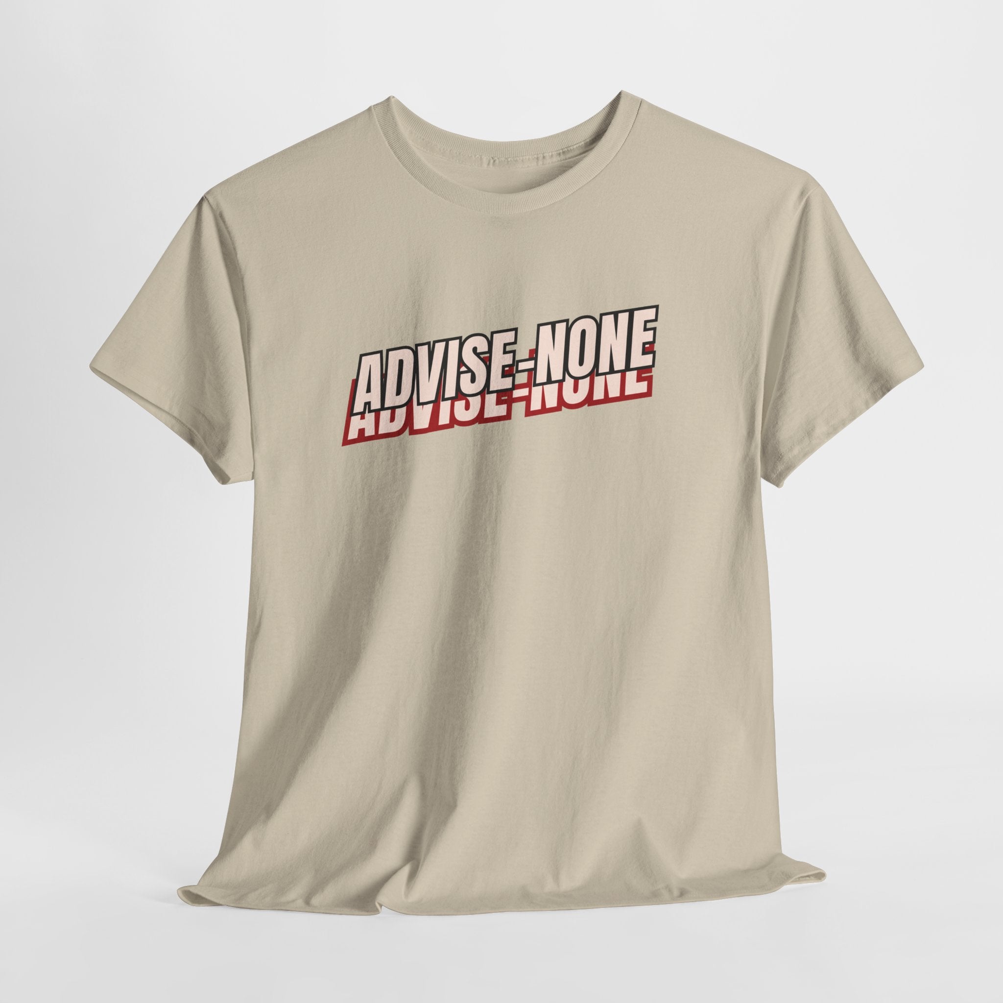 Advise None | Retro Slanted Unisex Graphic Tee
