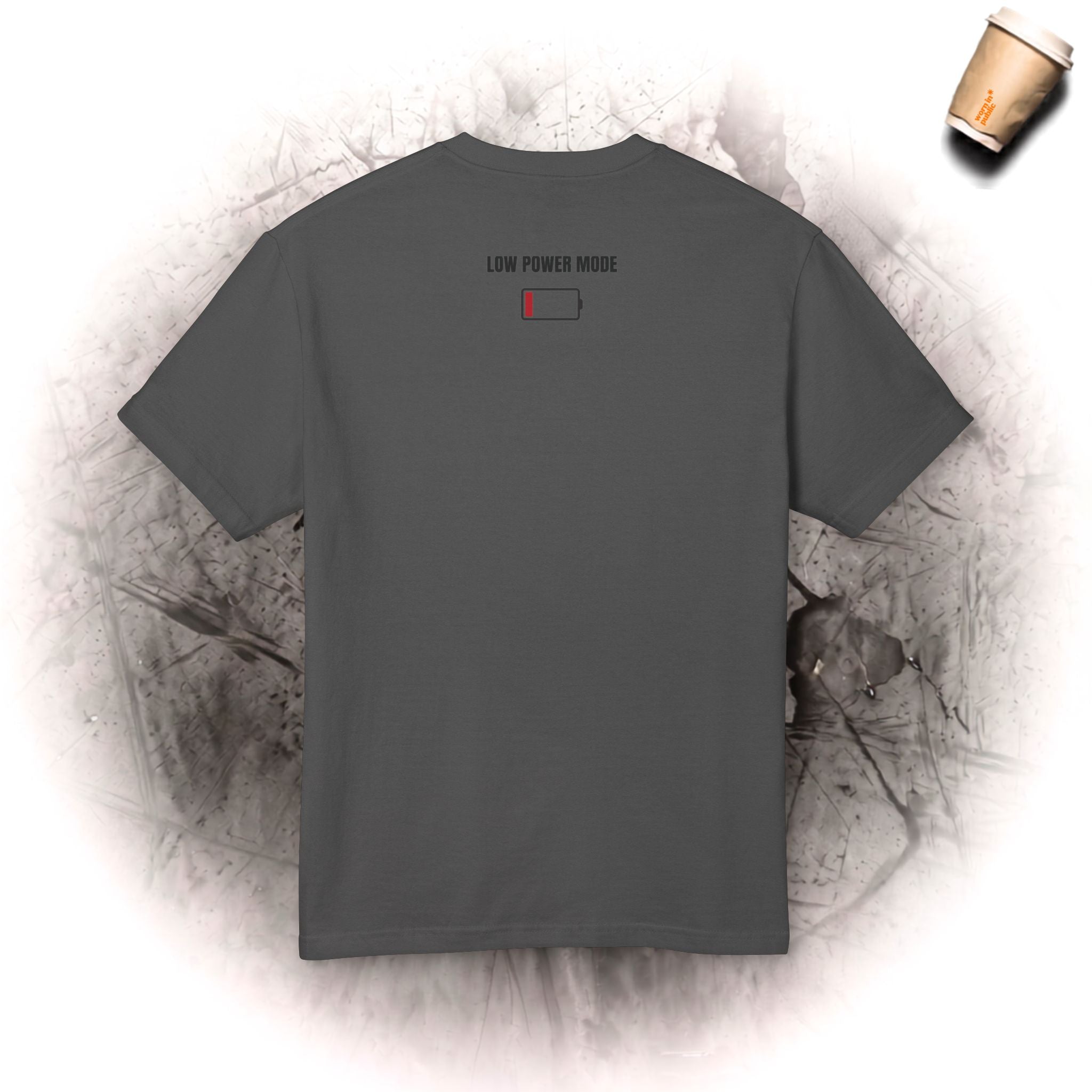 My Social Battery | Low Power Mode Graphic Tee for Introverts Running on Empty
