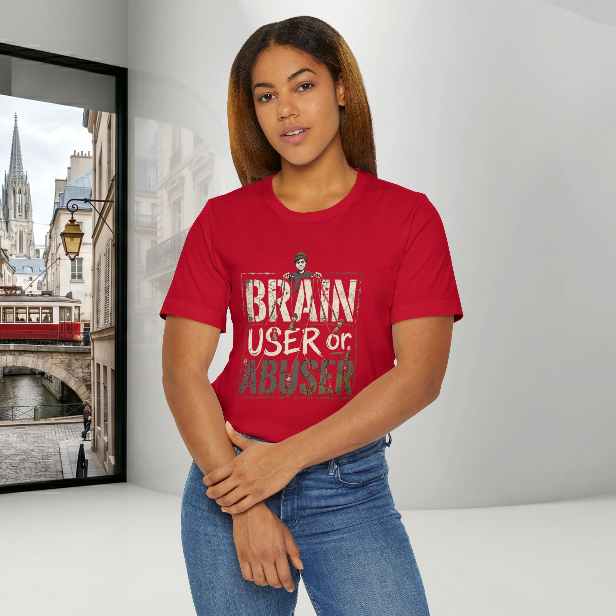 Brain User or Abuser Women's T-Shirt — 'Choose to See' Awareness Tee