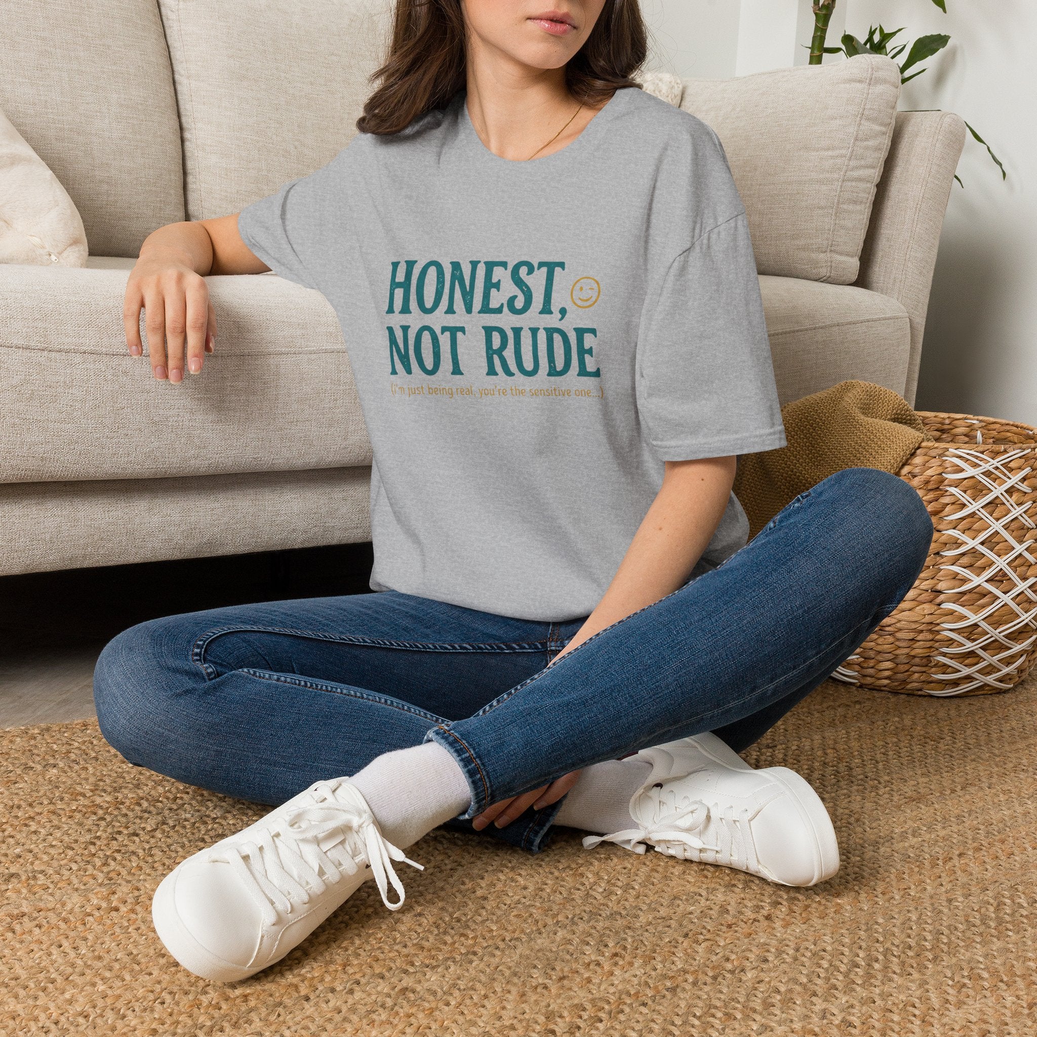 Honest Not Rude | Funny Sarcastic Unisex Graphic Tee for Real Talk