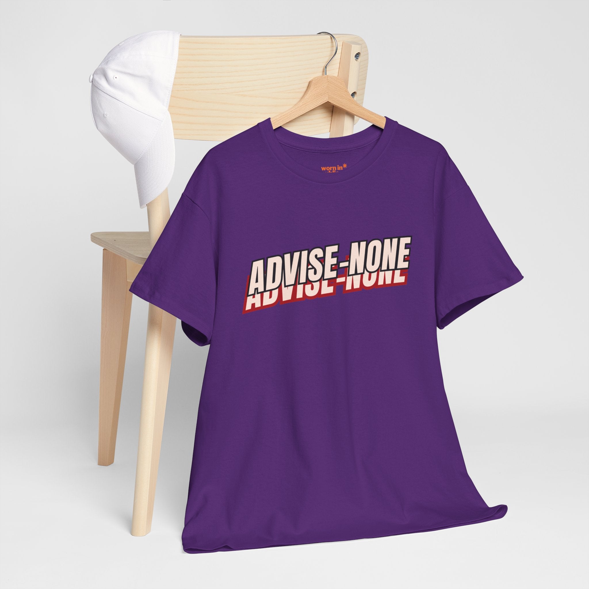 Advise None | Retro Slanted Unisex Graphic Tee