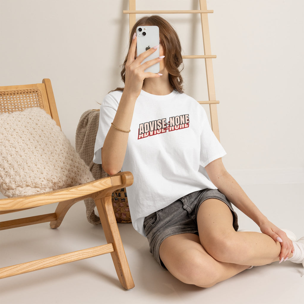 Advise None | Retro Slanted Unisex Graphic Tee