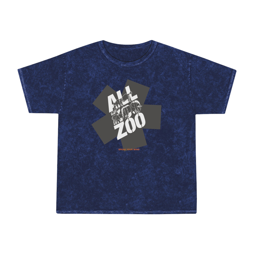 All Zoo Graphic Premium Mineral Wash T-Shirt | Vintage Washed Animal Graphic Tee