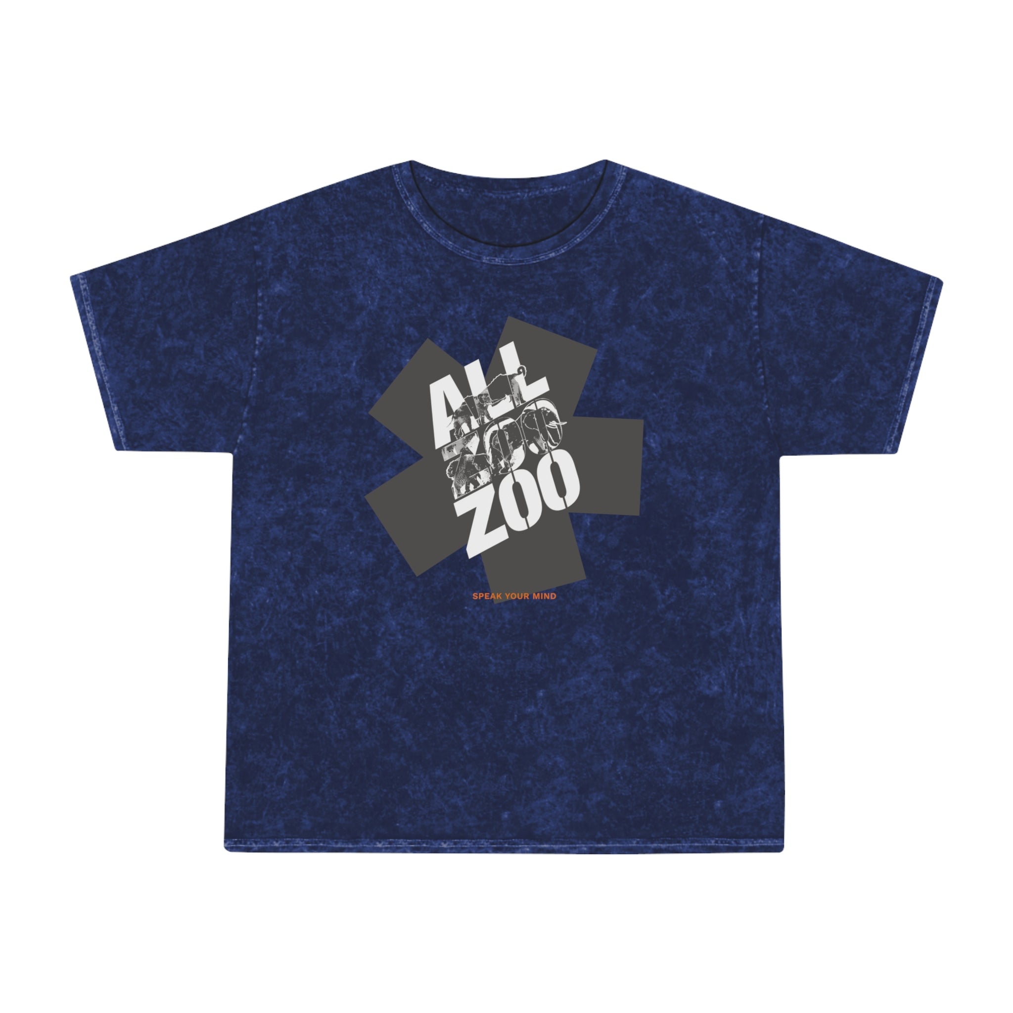 All Zoo Graphic Premium Mineral Wash T-Shirt | Vintage Washed Animal Graphic Tee