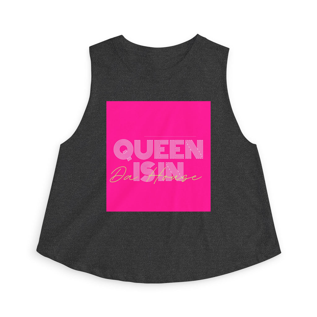 Queen Is In Da House Crop Top | Funny Bold Statement Graphic Top