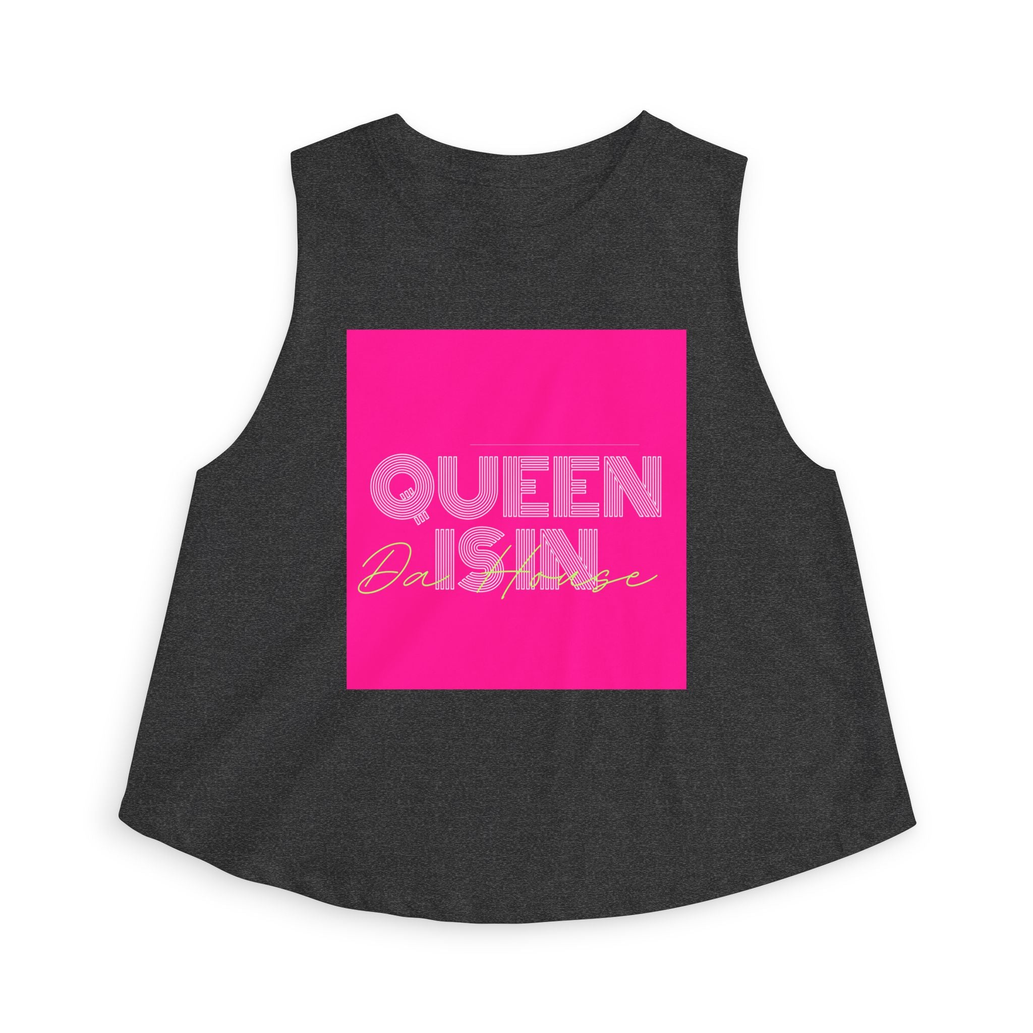 Queen Is In Da House Crop Top | Funny Bold Statement Graphic Top