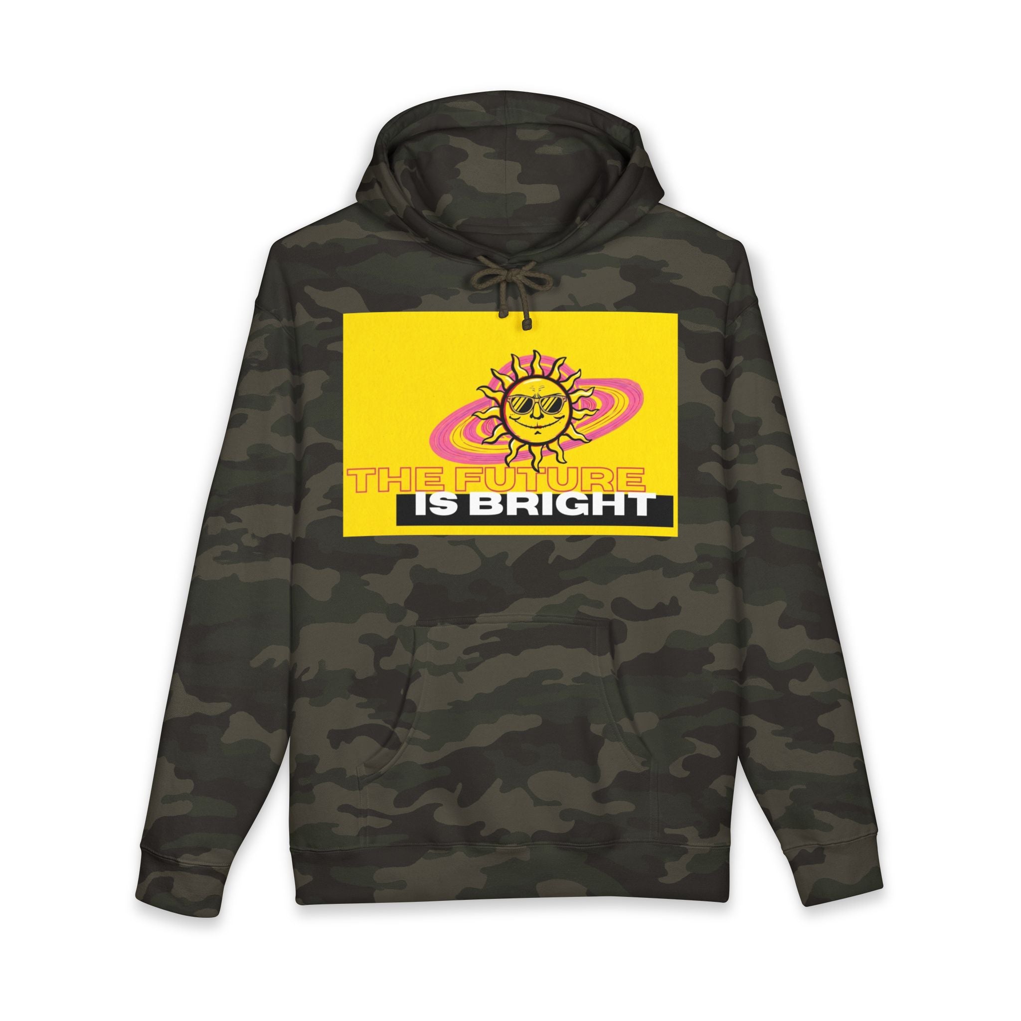 The Future Is Bright Hoodie | Retro Sun Graphic Pullover Sweatshirt