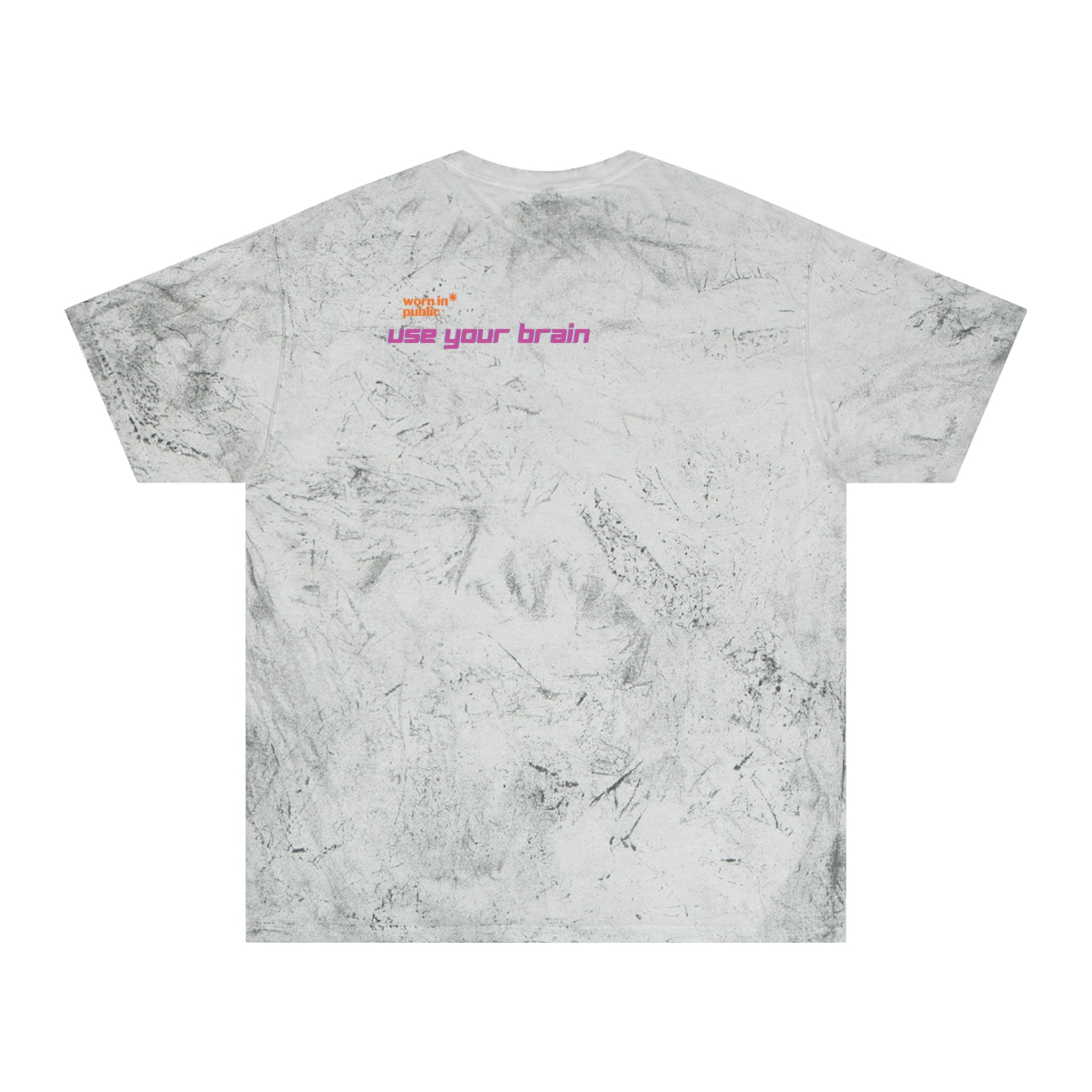 Brain User or Abuser GEN Z Premium Washed Graphic Tee — Retro Vaporwave 'Use Your Brain' Tie-Dye Shirt