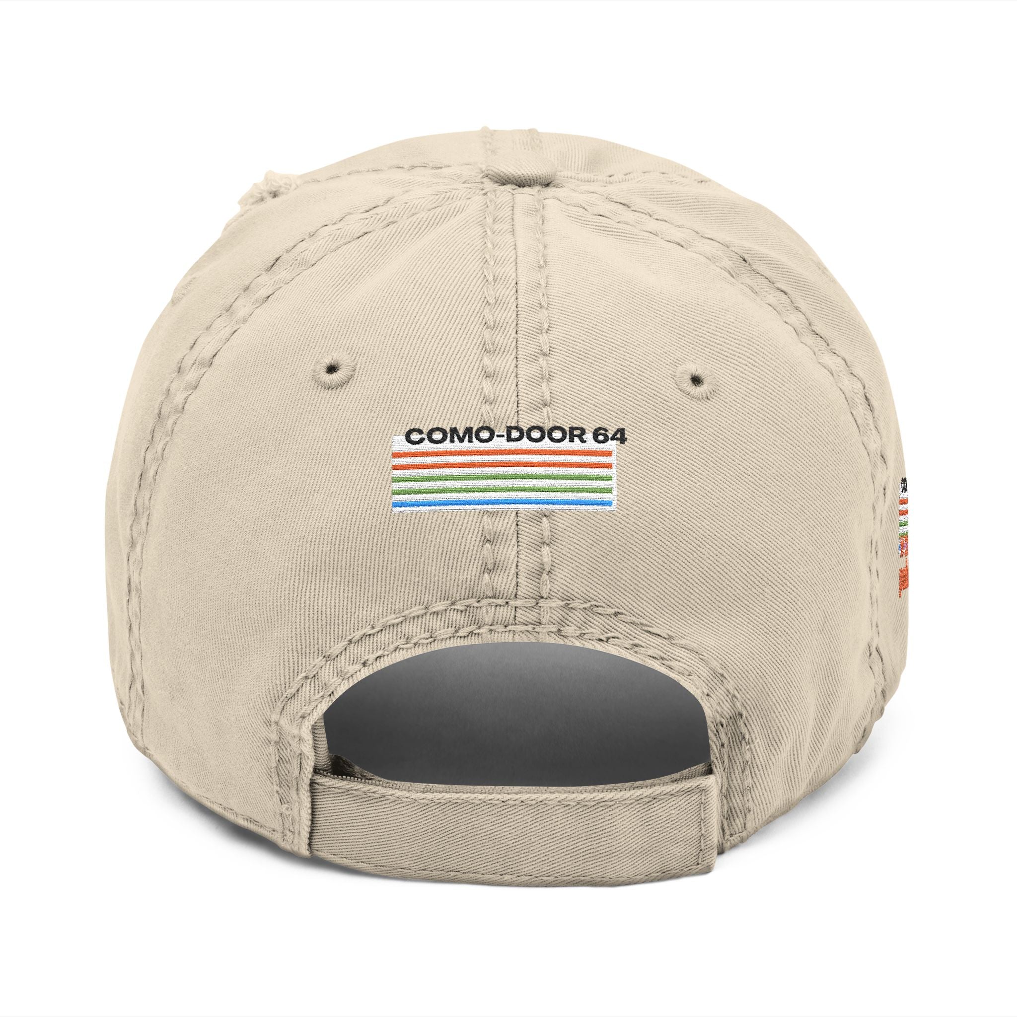 Distressed Embroidered Dad Hat | Vintage COMO-DOOR Cap