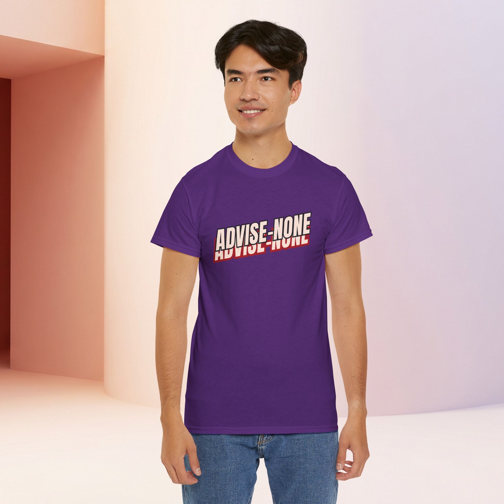 Advise None | Retro Slanted Unisex Graphic Tee